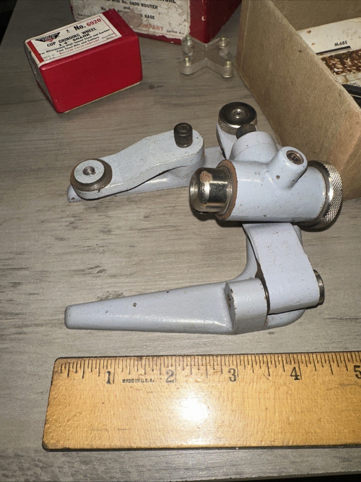 Vintage Millers Falls Router Bit Sharpening Fixture 6812 With The Original Box!￼
