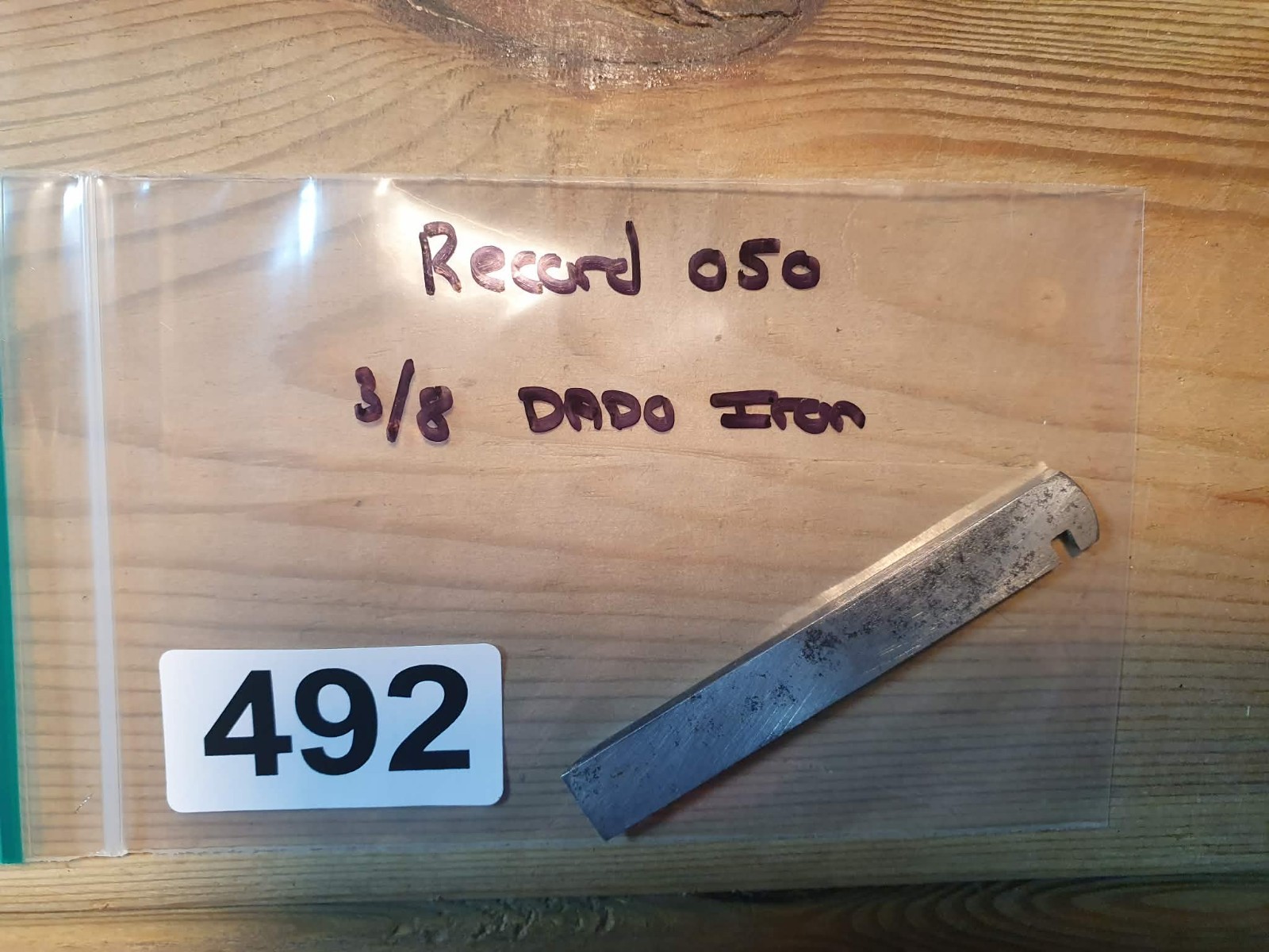Vintage Record 050 Plane 3/8″ Dado Iron Old Woodworking Hand Tools Carpentry