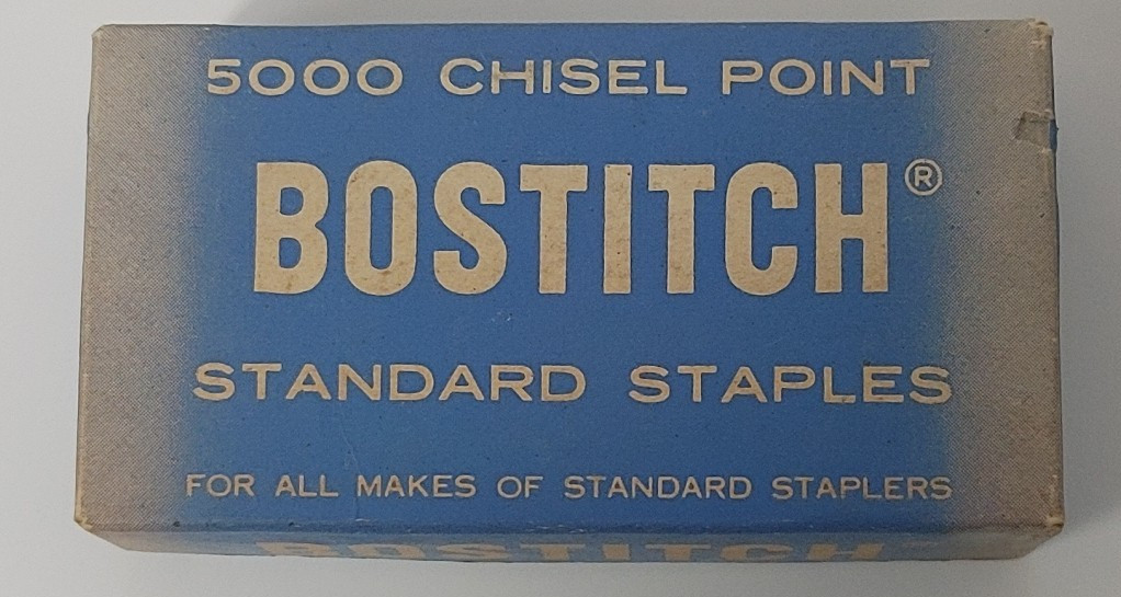 Vintage Bostitch Attached and Chisels Staples OPEN BOXES READ