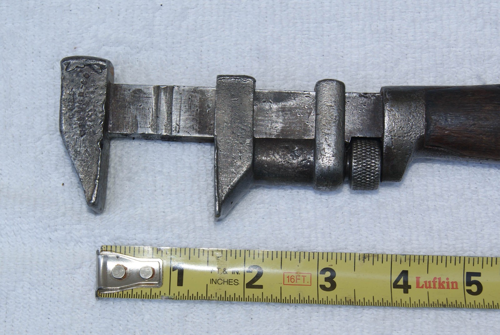 Antique “L. Coes Wrench Co.” Patented Steel 8-1/4″ Adjustable Monkey Wrench
