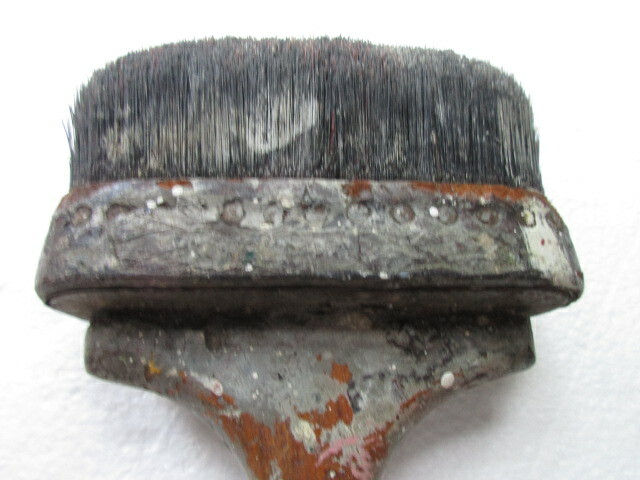 Horsehair 4 inch Paint Brush 1920s-40s Natural Bristles