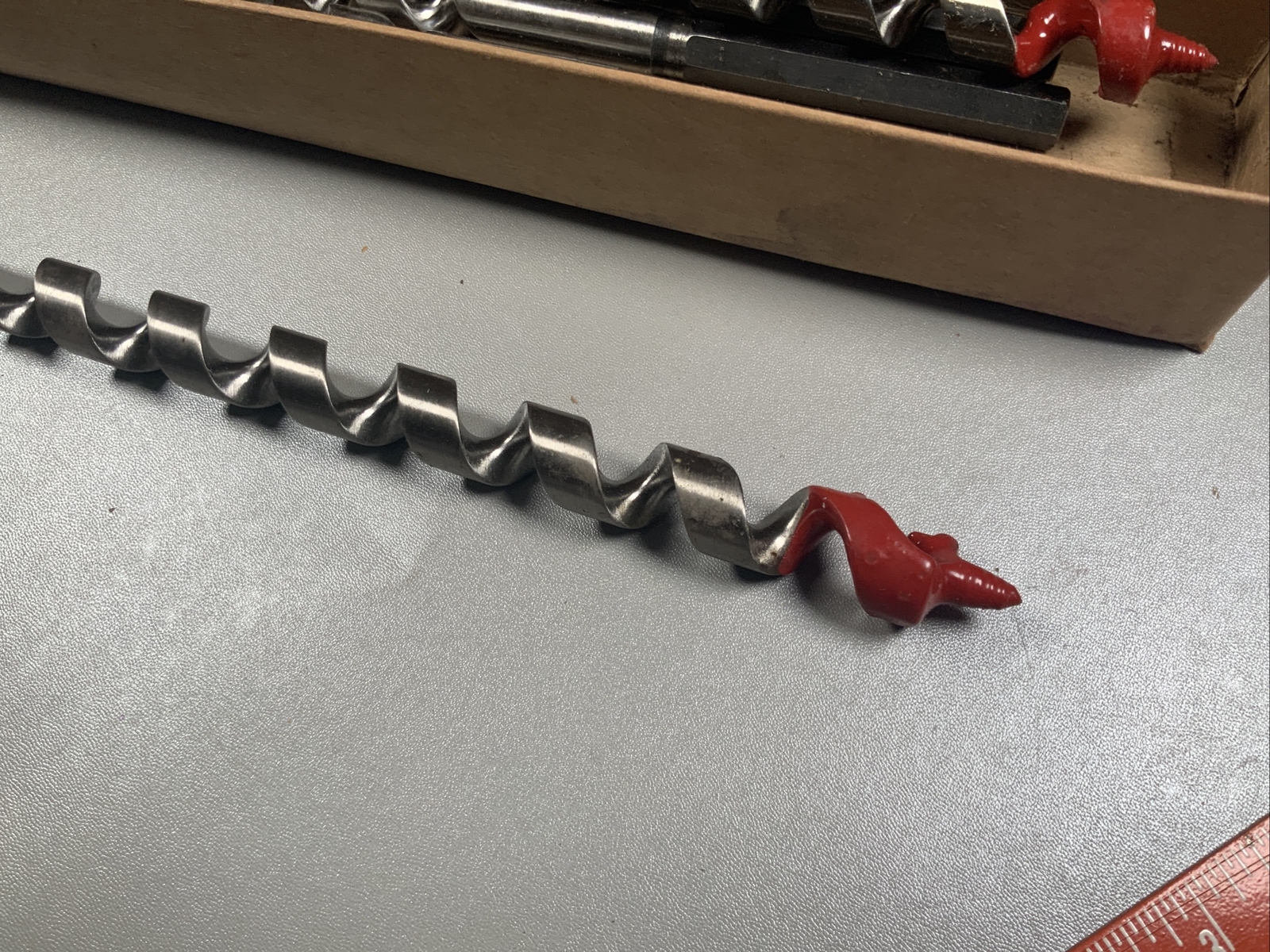 ONE (1) – NOS Vtg Irwin 12/16″ 520H Power Ship Auger Bit Hex Shank 17.5” #RD