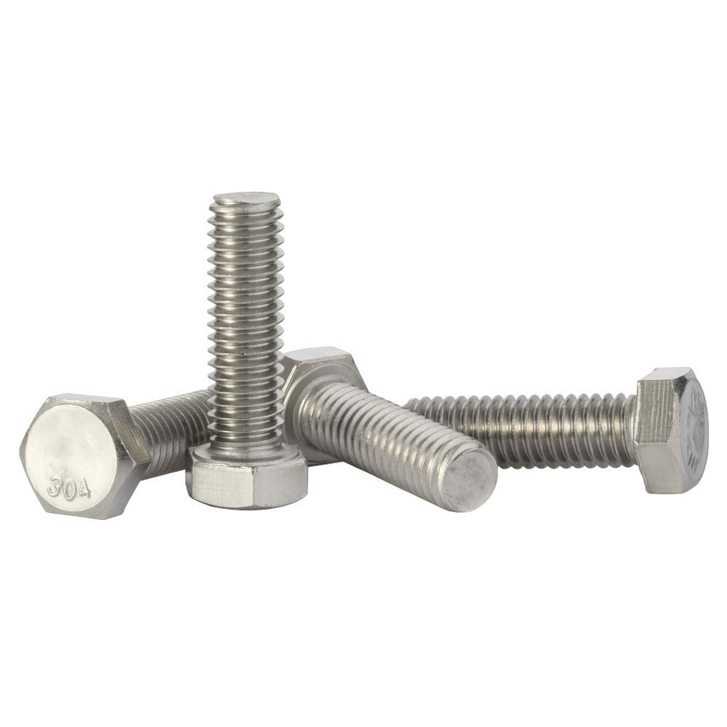 Mellewell 3/8-16 x 1-3/4″ Hex Head Screw Bolt, Fully Threaded, Stainless Stee…