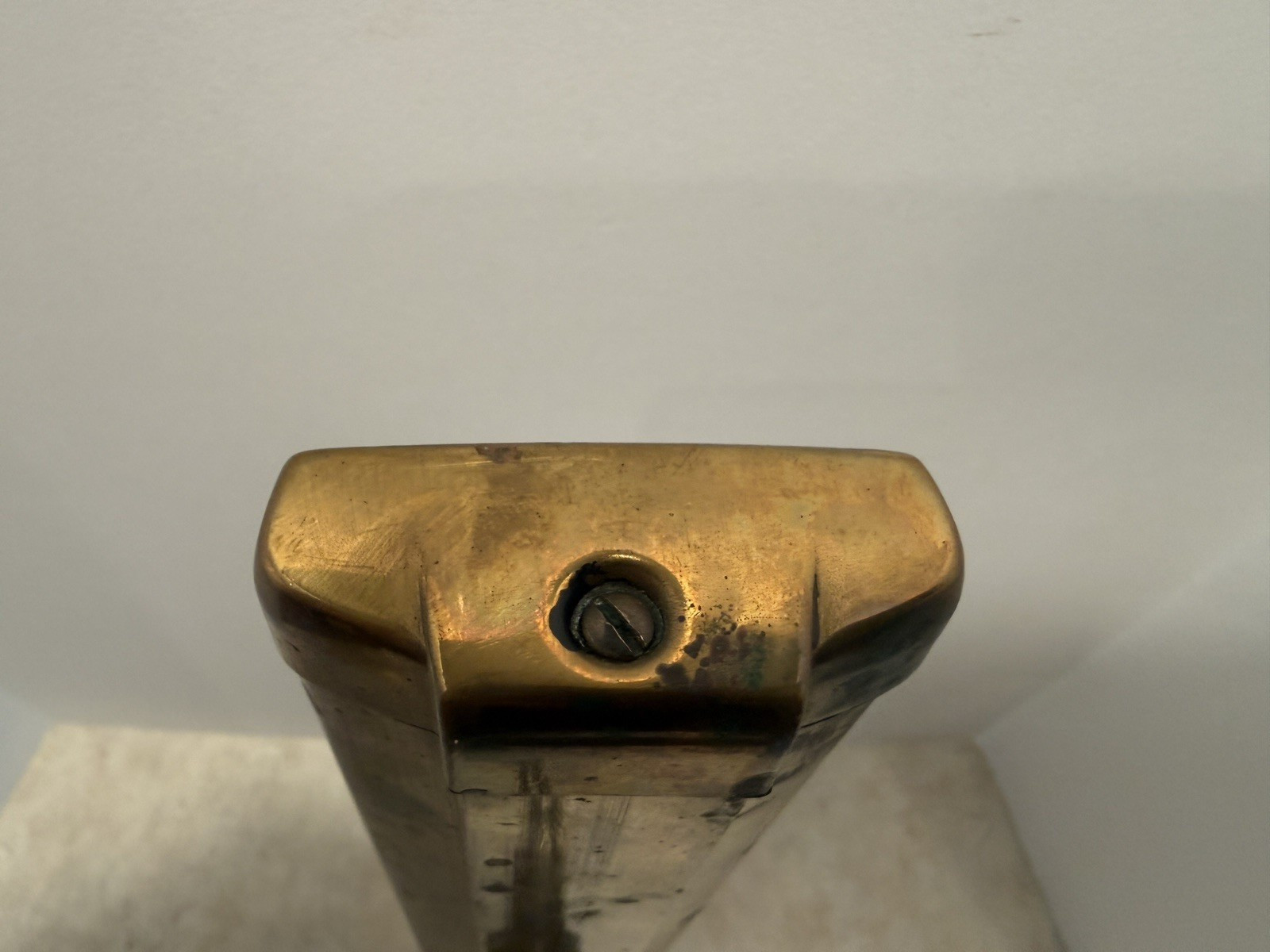 Antique Vintage STEAM BOILER ENGINE TEMPERATURE GAUGE Brass Victorian