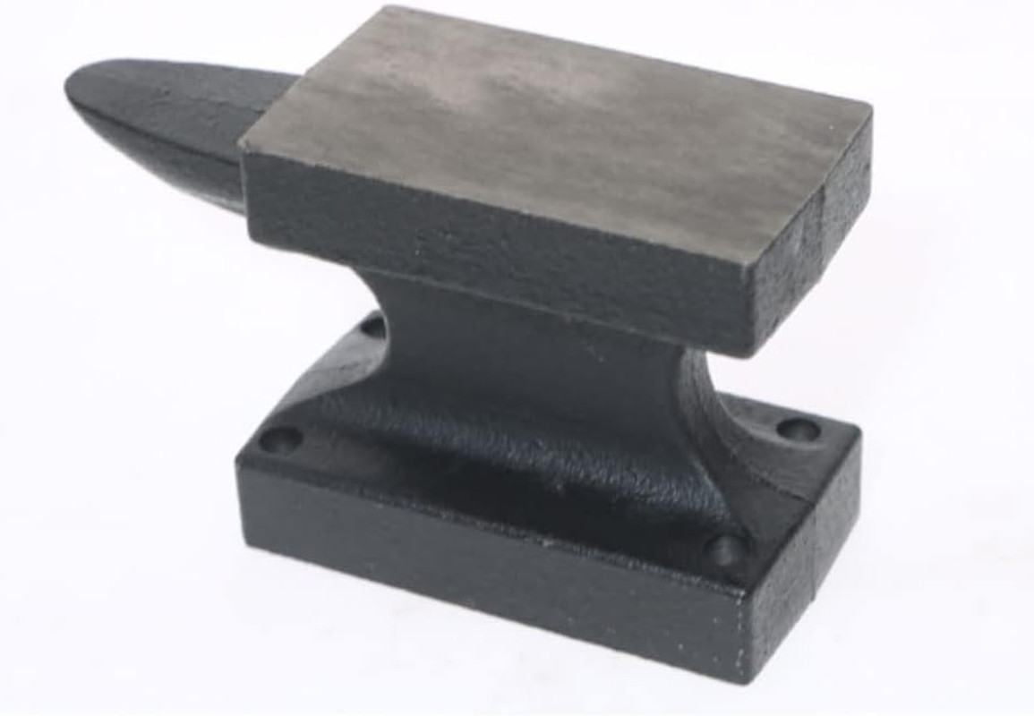 Iron Horn Anvil Bench Block,Small Iron Single Horn Base Jeweler Blacksmith Tool,