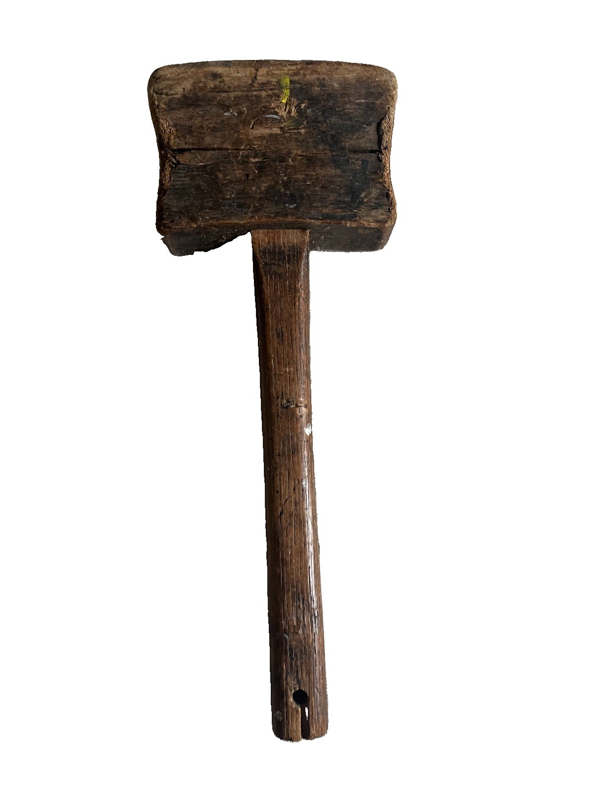 Antique Handmade Wooden Mallet/Hammer Rustic Farm/Wood Shop Tool