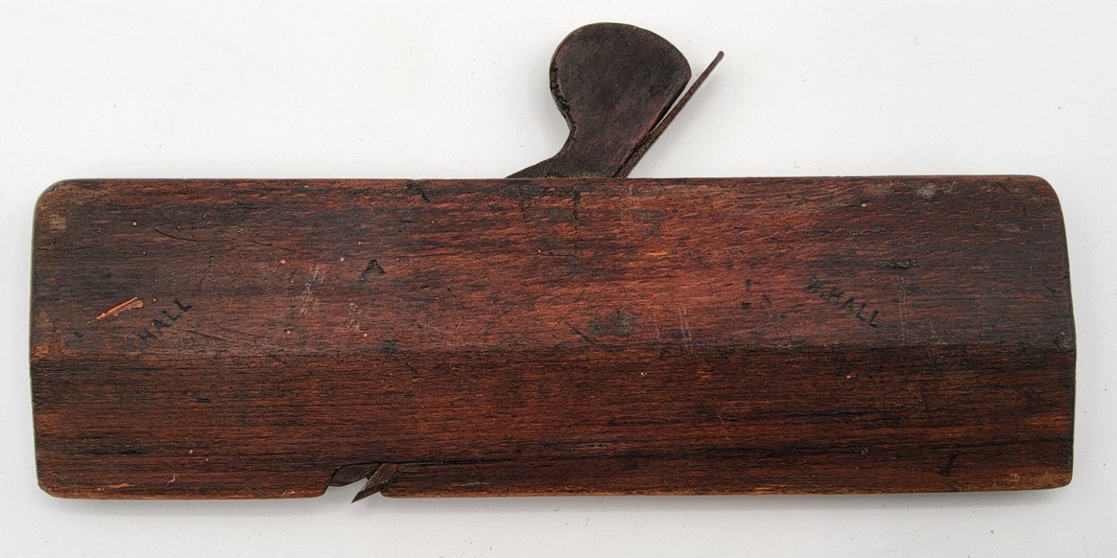 RARE Antique W. Hall 8″ Moulding Molding Plane Tool