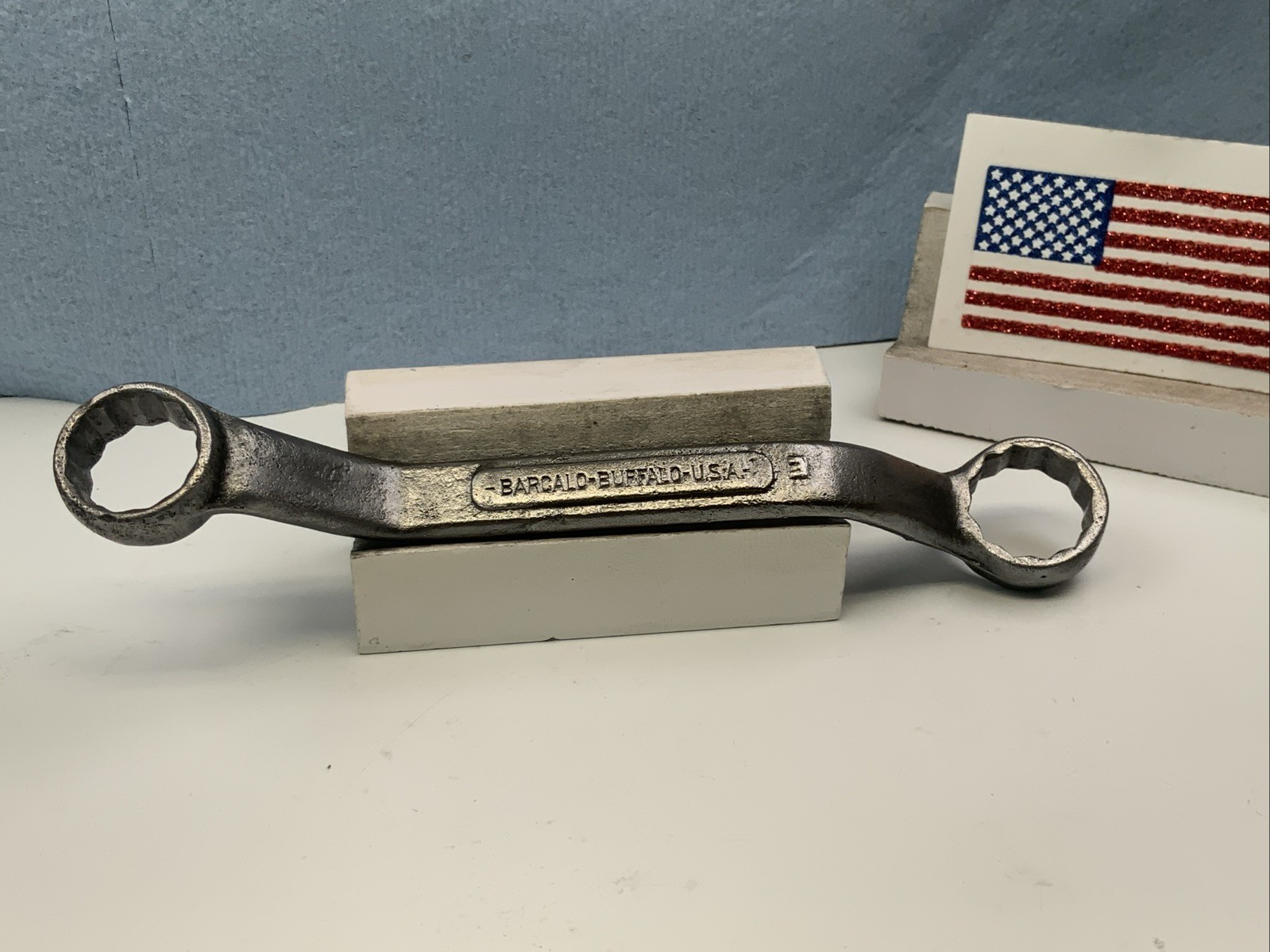 BARCALO-BUFFALO 1/2in. X 9/16in. Offset 12pt Box End Wrench, USA