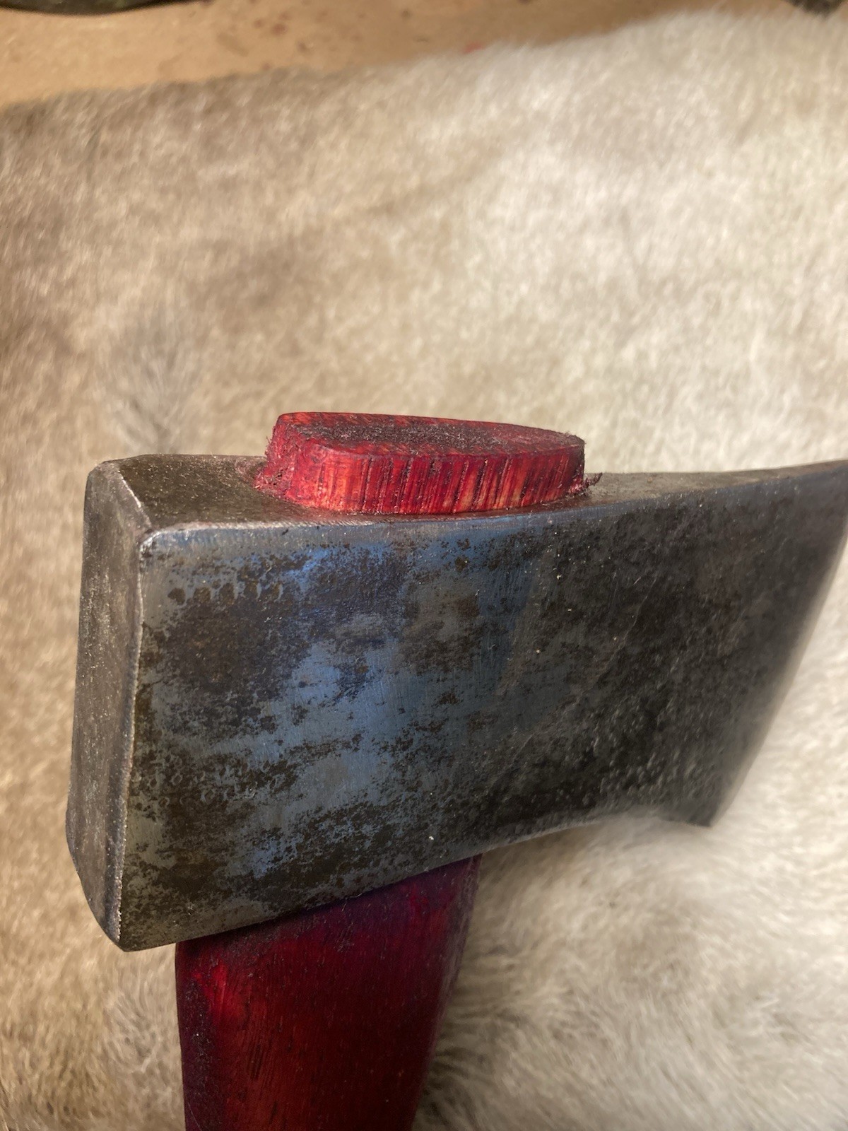 Norway Hatchet, 5 in steel blade, 14 in wood handle, red/black, 2 lb