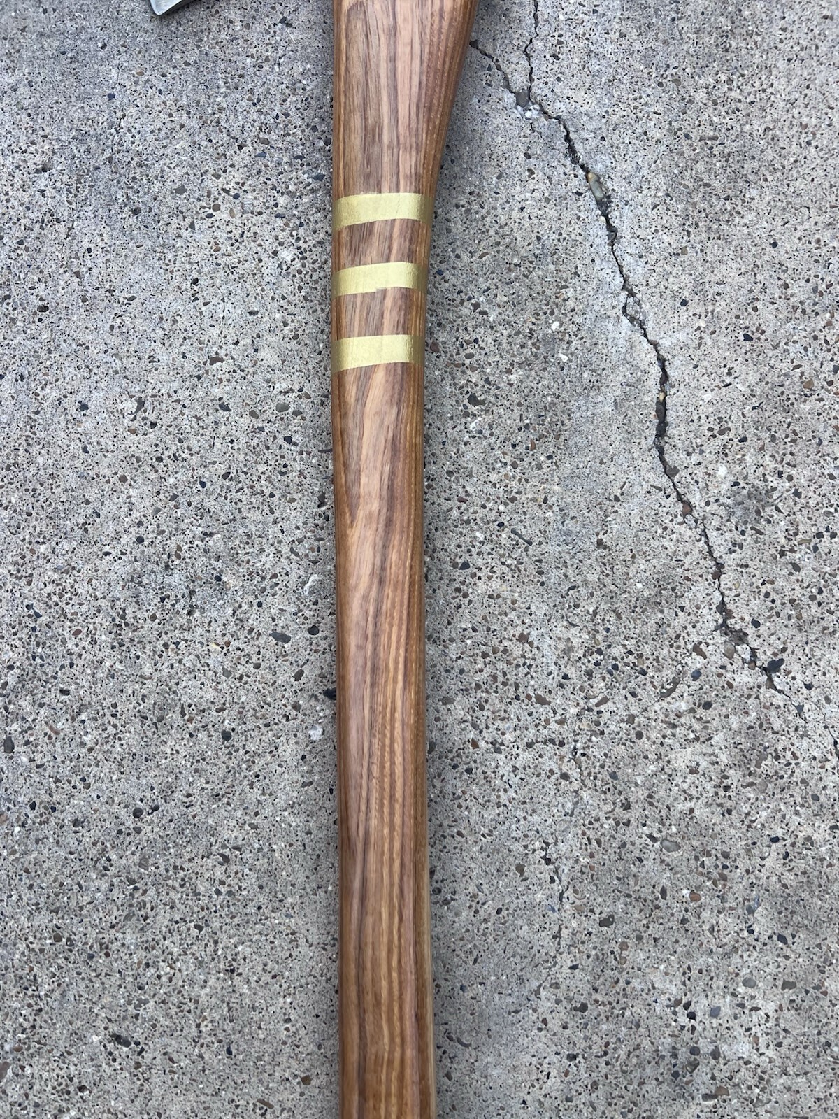 Bad-Axe Council Tool 4.11lbs Dayton Axe w/ Custom Semi Curly 34in Hickory Handle