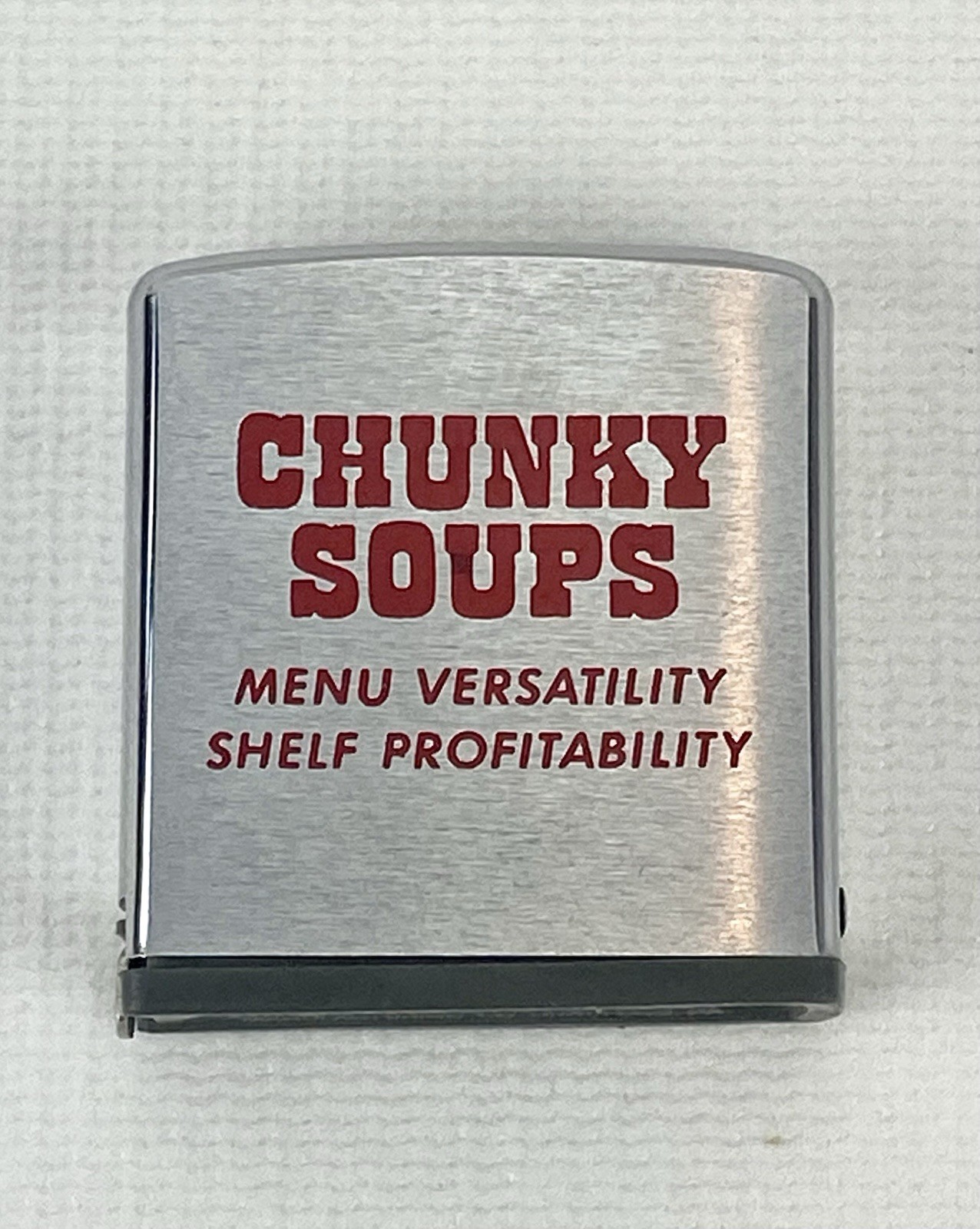 Campbell’s Chunky Soups Zippo Lighter 6’ Tape Measure Rule Vintage Advertising