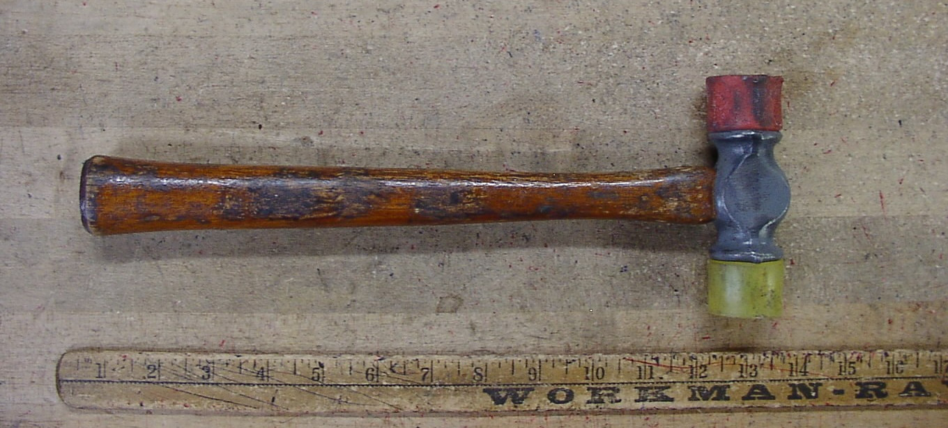 Vntg Craftsman Z8282 Soft Blow Hammer,4-7/16″ Head,With Red & Yellow Faces,VGC!