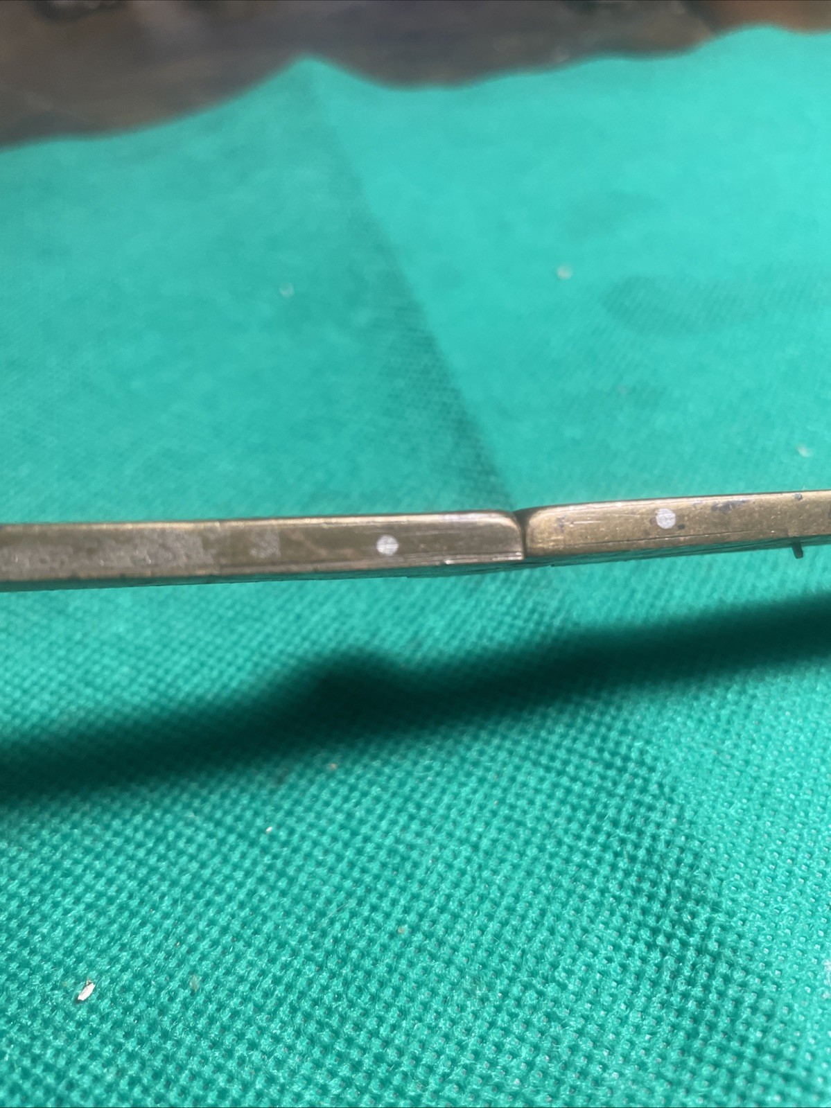Vtg Stanley No. 32 1/2 Folding Boxwood Brass Caliper Rule USA Carpenter Tool