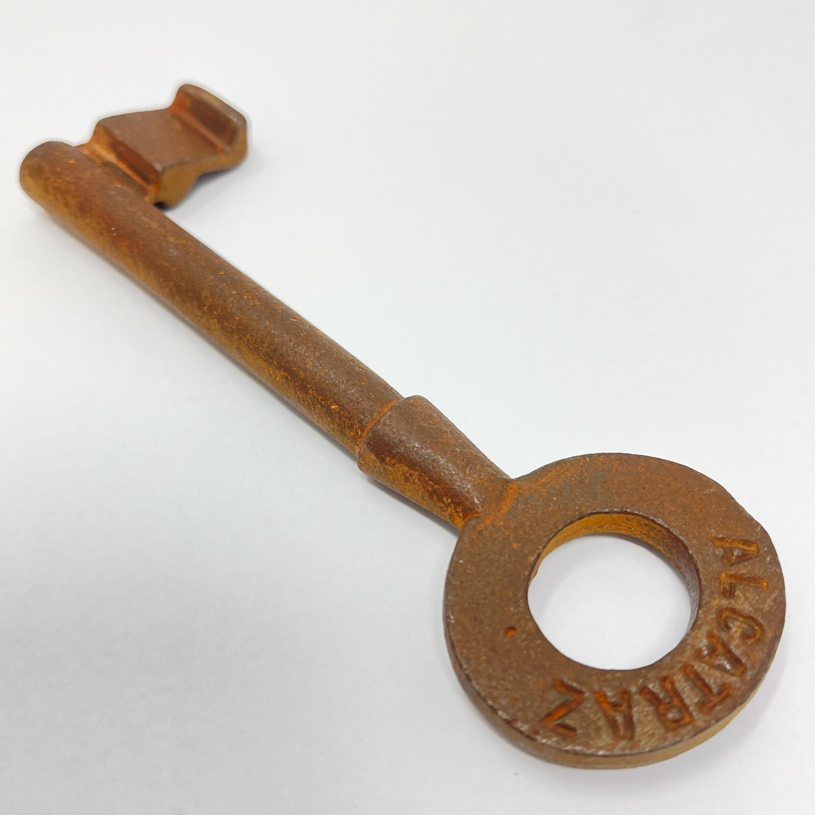 Alcatraz Prison Cell Key, Large Cast Iron Key With Rusty Antique Finish, 5″
