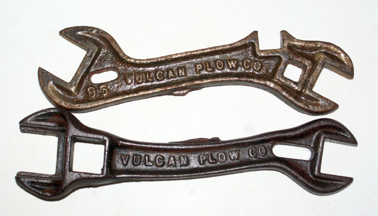 2 VULCAN Plow Farm Implement Wrenches Tools Evansville IN