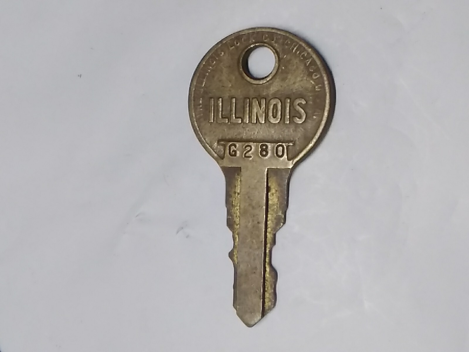 ILLINOIS Lock Key # G280 G 280 Slot Machine Jukebox Wallbox Arcade Coin-op