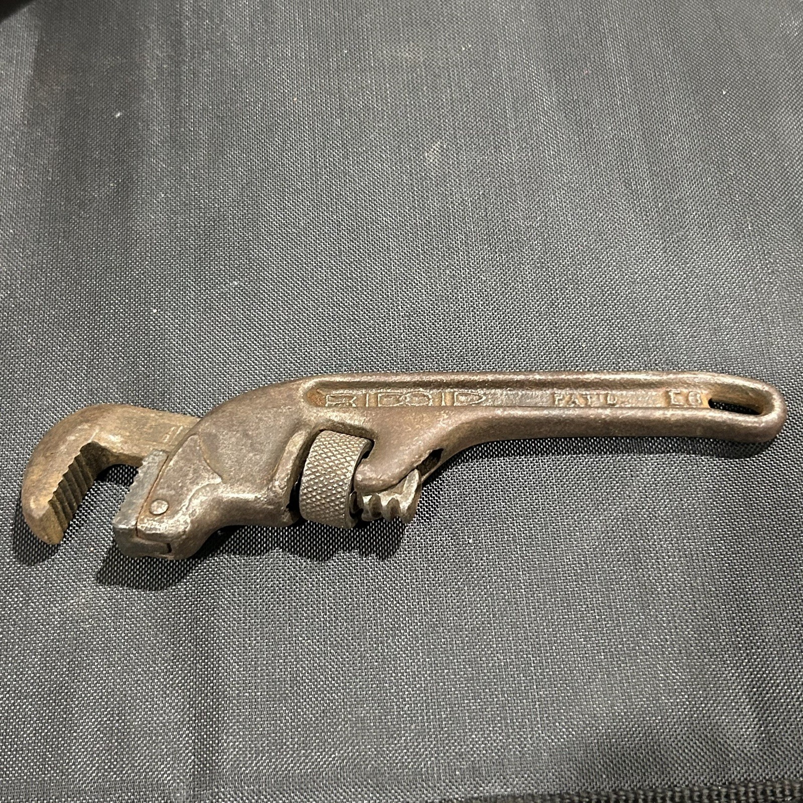 Vintage Rigid 5″ Offset Pipe Wrench by Ridge Tool CO Elyria Ohio E8