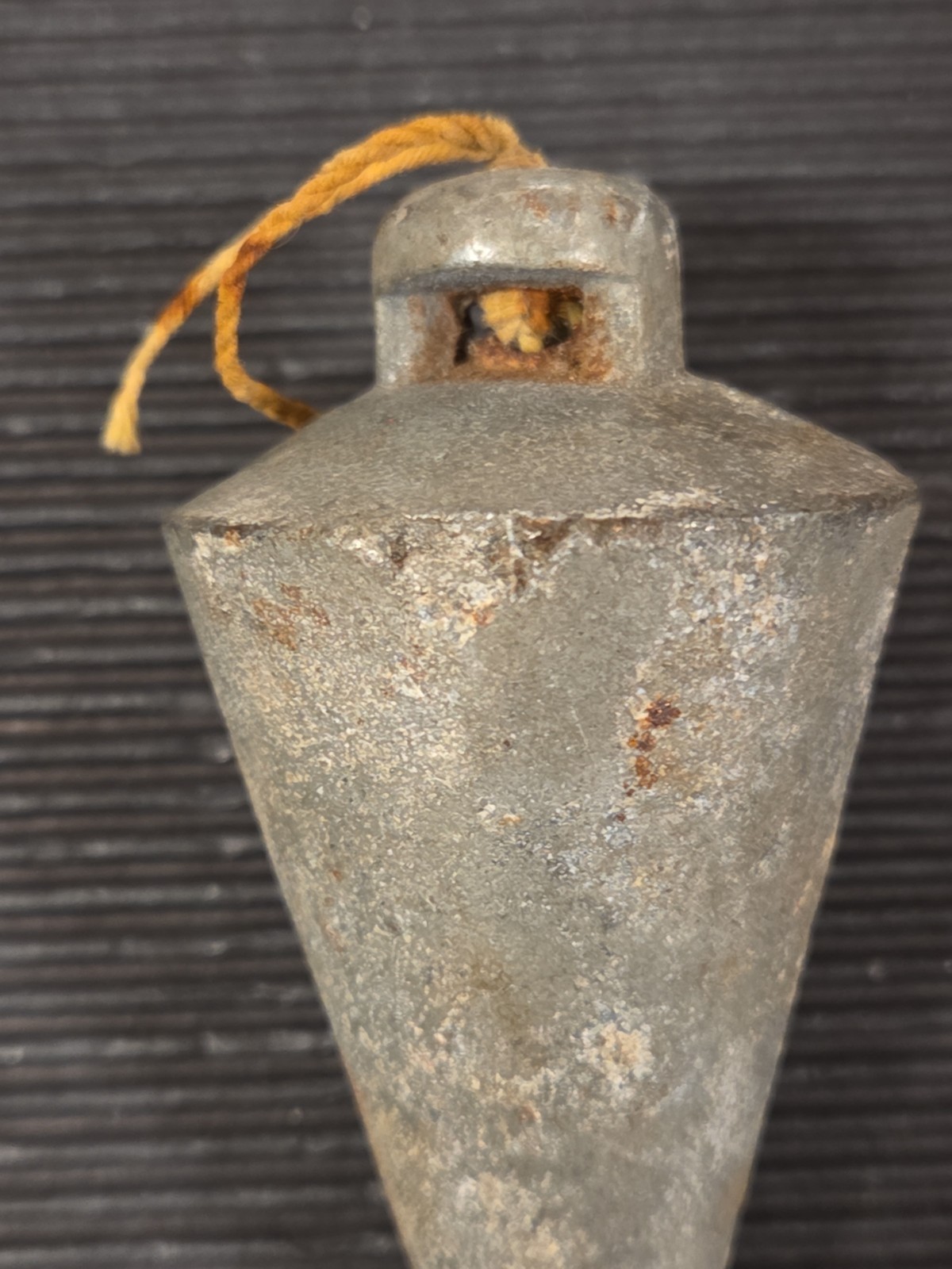 Antique Early 1900’s 12 Ounce Iron Plumb Bob 3.5 Inches Long Made in USA