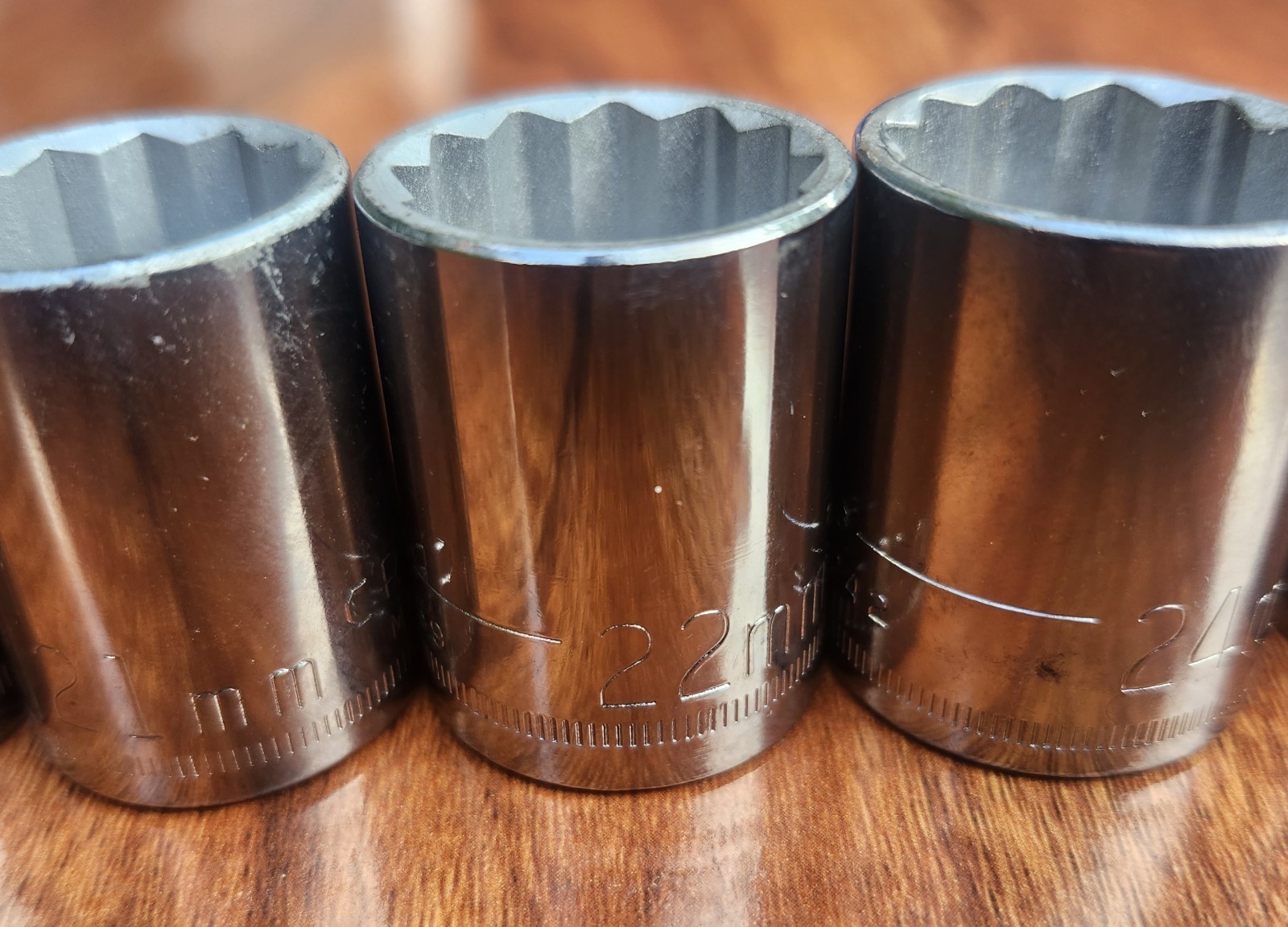 CRAFTSMAN Metric 1/2″ Drive Socket Set 18Pc 12 Point 9mm- 36mm -G- USA