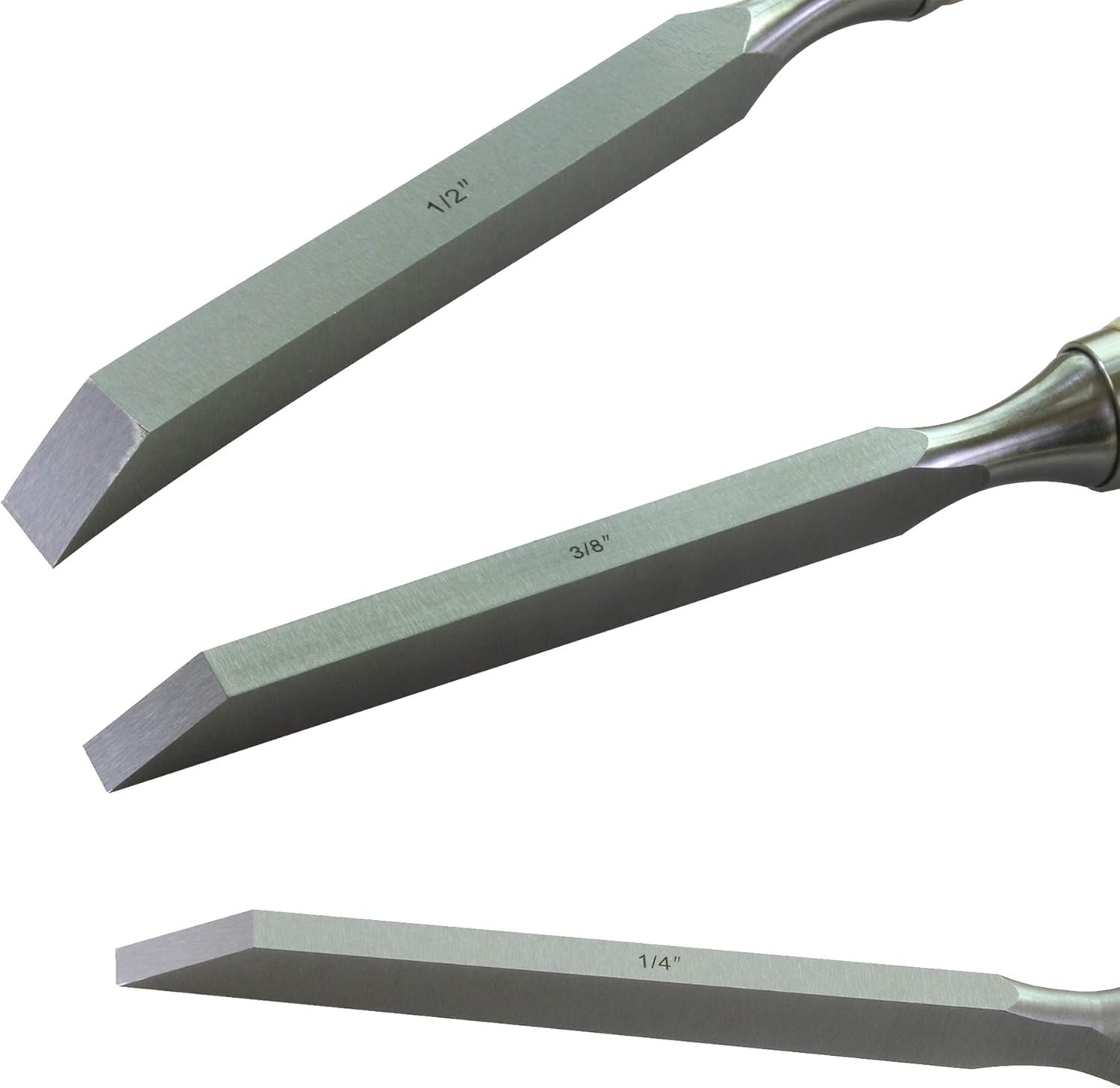 Professional Woodworking Cabinetmakers Mortise Chisel Set Chrome-Vanadium Steel