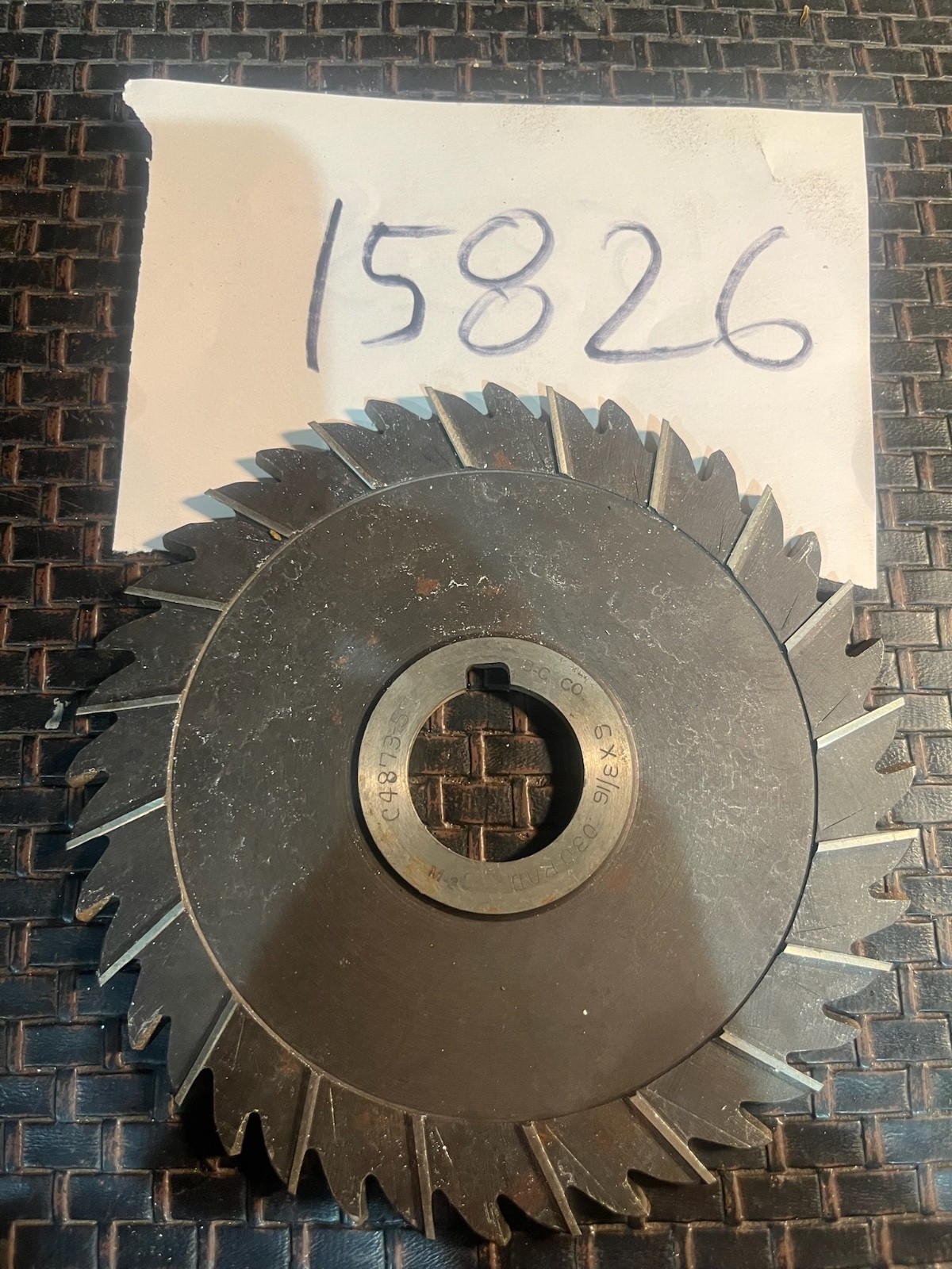 HSS 6″ Dia. x 3/16″ x 1-1/4″ iD Staggered Tooth Slitting Saw (New-Open Box)