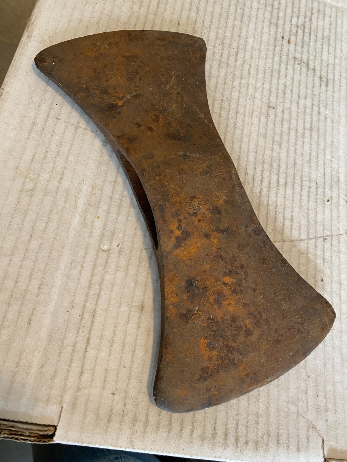 Vintage Warren Axe & Tool Co. Sager double bit head Warren, PA