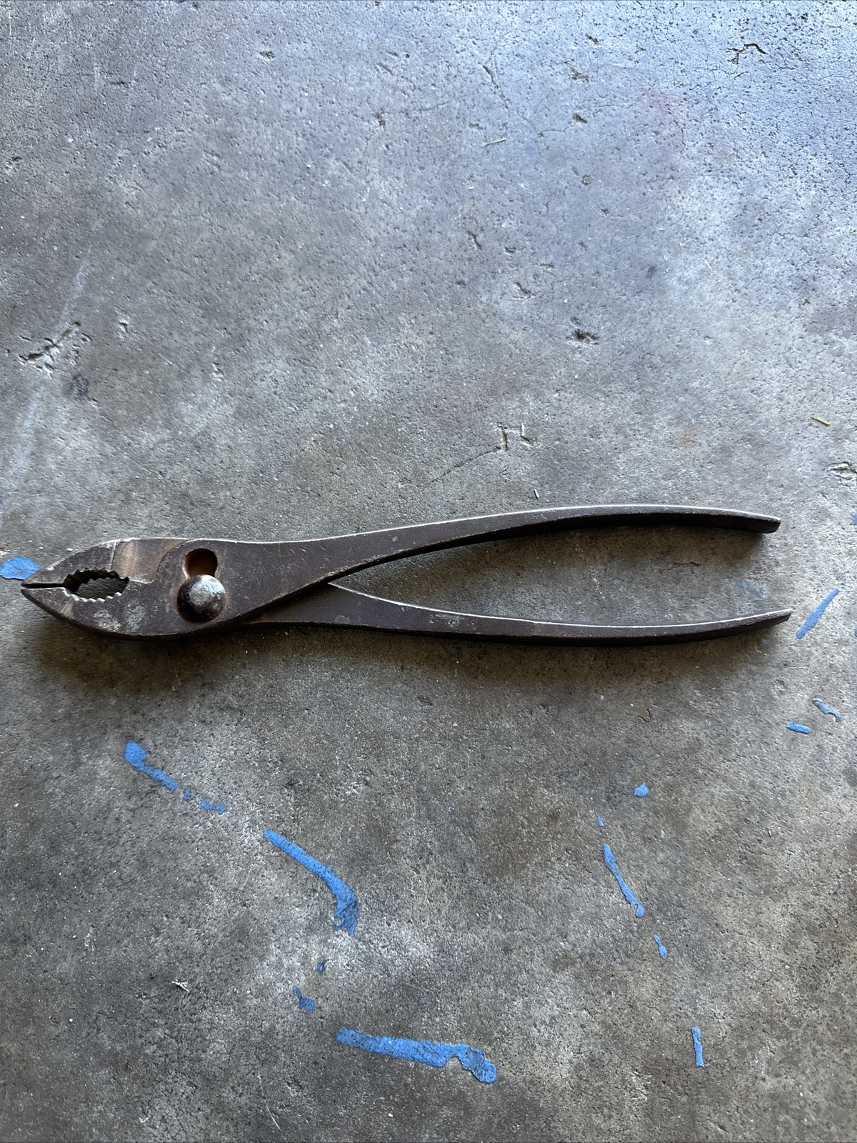 VTG 10″ JP Danielson SLIP-JOINT PLIERS, BLACK OXIDE FINISH, HERRINGBONE GRIP