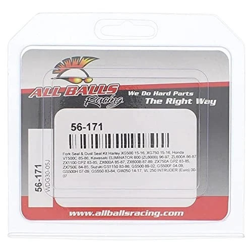 Racing 56-171 Fork and Dust Seal Kit Compatible with/Replacement For Harley