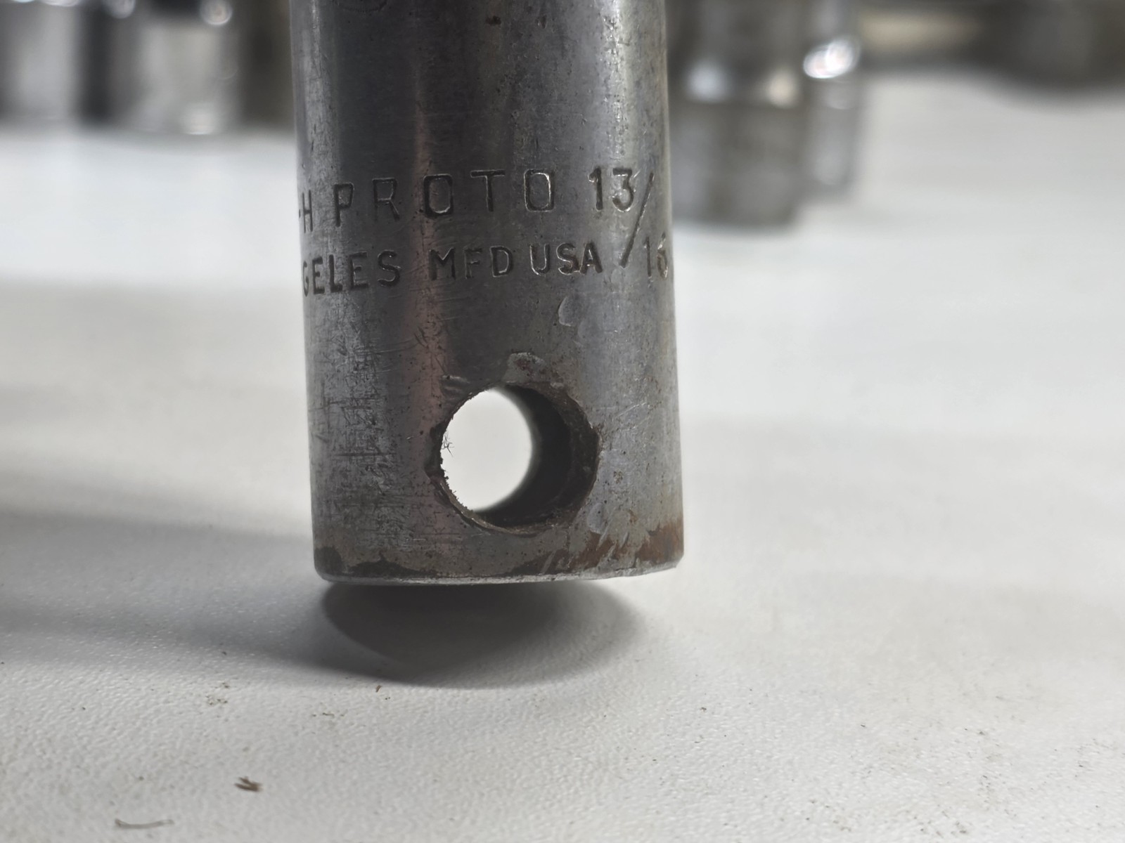 SOCKET, DEEP 1/2″ DRIVE 13/16″ 6PT, PROTO 5347-H, Circa 1949-56, SKU 9096