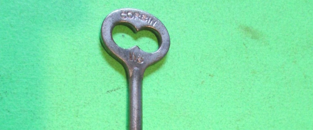 VINTAGE CORBIN W3 SKELETON KEY 3 1/2 INCHES MORE KEYS many MORE LISTED HERE LOOK