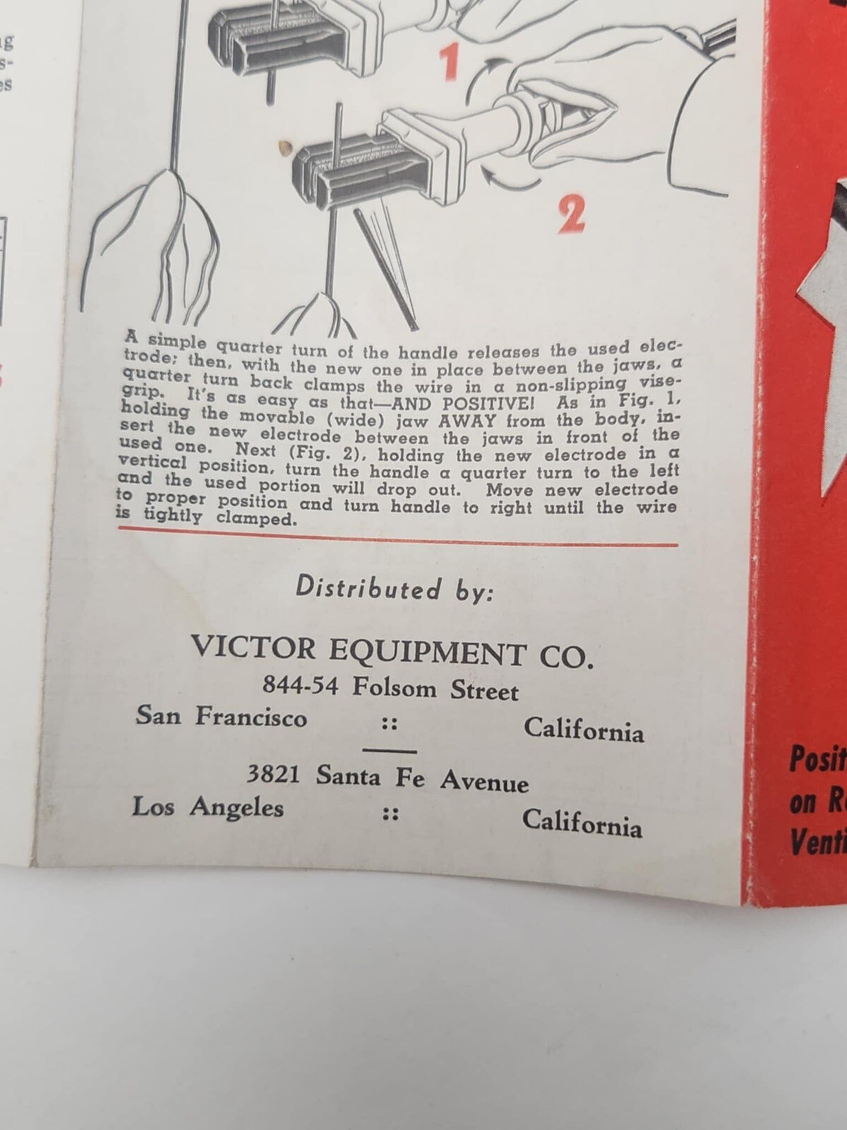 Wells Suregrip Electrode Holders Vintage Advertisement Manual