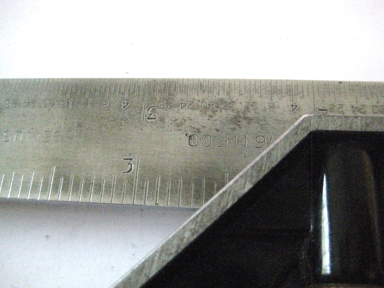 Vintage Millers Falls Co. no. 1236 6″ Square Rule Good Condition