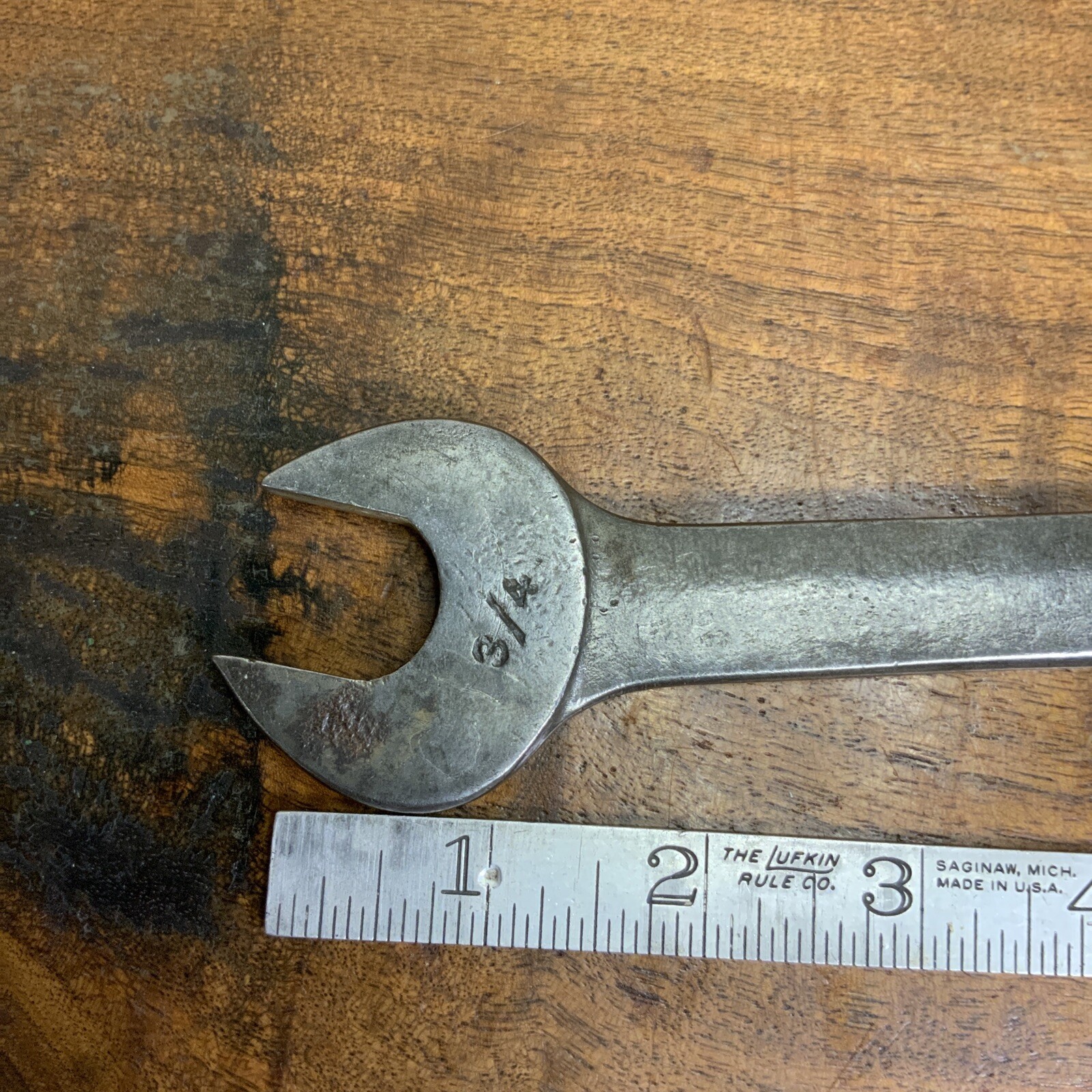 Vintage Herbrand Open End Wrench 3/4” By 5/8” “ Van Chrome” USA #1729