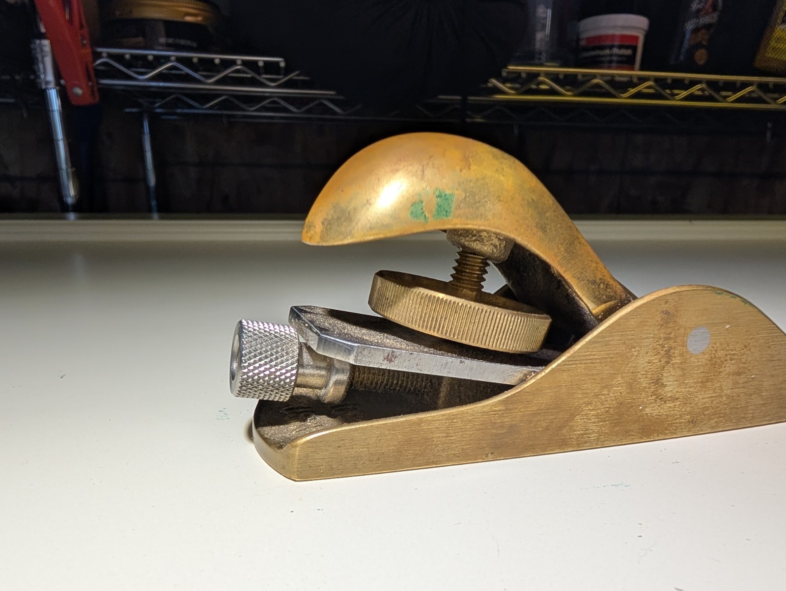 Lie-Nielsen 102 Low Angle Block Plane -USA Made With Made In France Leather Case
