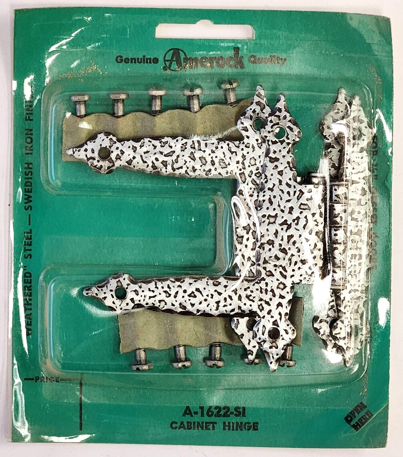 AMEROCK A-1622-SI “WEATHERED” STEEL-SWEDISH IRON 3-1/2″ H. x 3-5/8″ W. (9PC NEW)