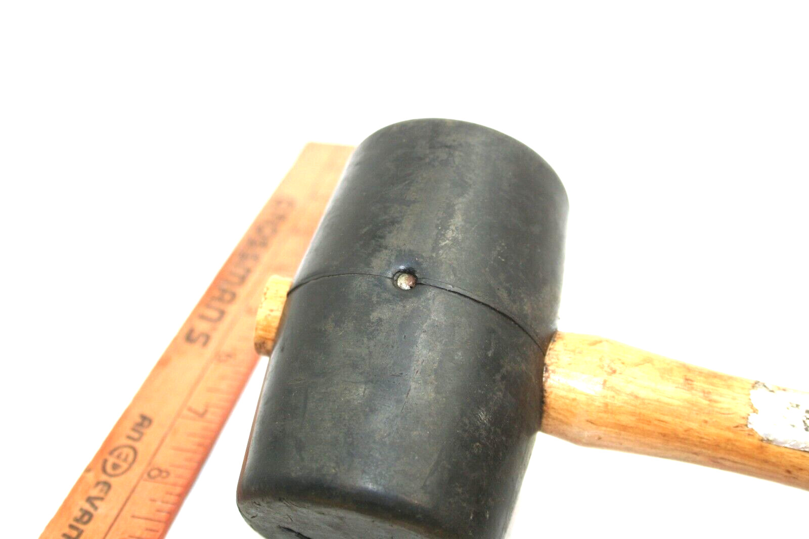 Soft Blow Mallet Hammer Unknown Brand Rubber Tip 12 3/4″ length 4″ head