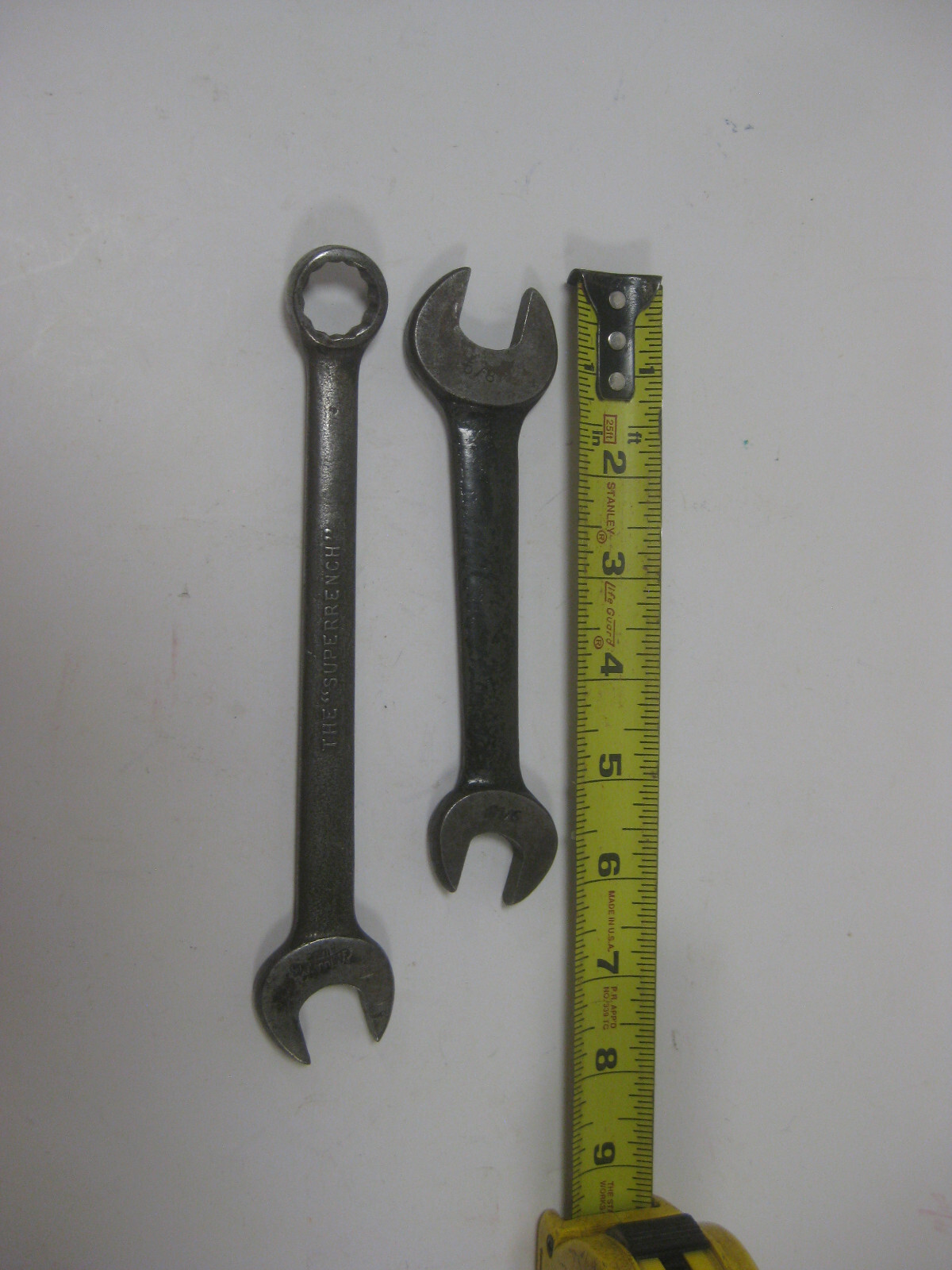 SET 2 Vintage Williams Wrenches USA Open End #727 and Combination #1164