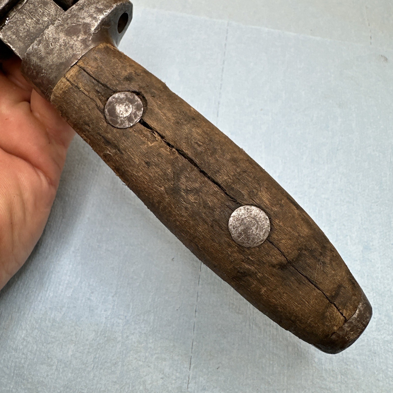 Antique P. S. & W. Co. 12” Solid Bar Pipe Wrench Pat. Jan. 14, 1896 Made In USA