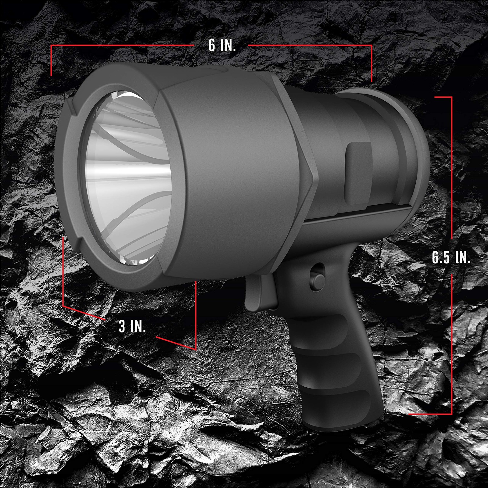 Rayovac Virtually Indestructible LED Spotlight, 750 Lumen 670 Lumens