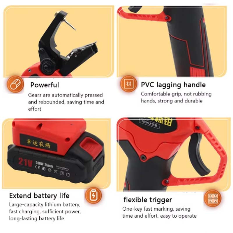 portable Electric Ear Tag Pliers Farm Pig Sheep Animal Husbandry Equipment