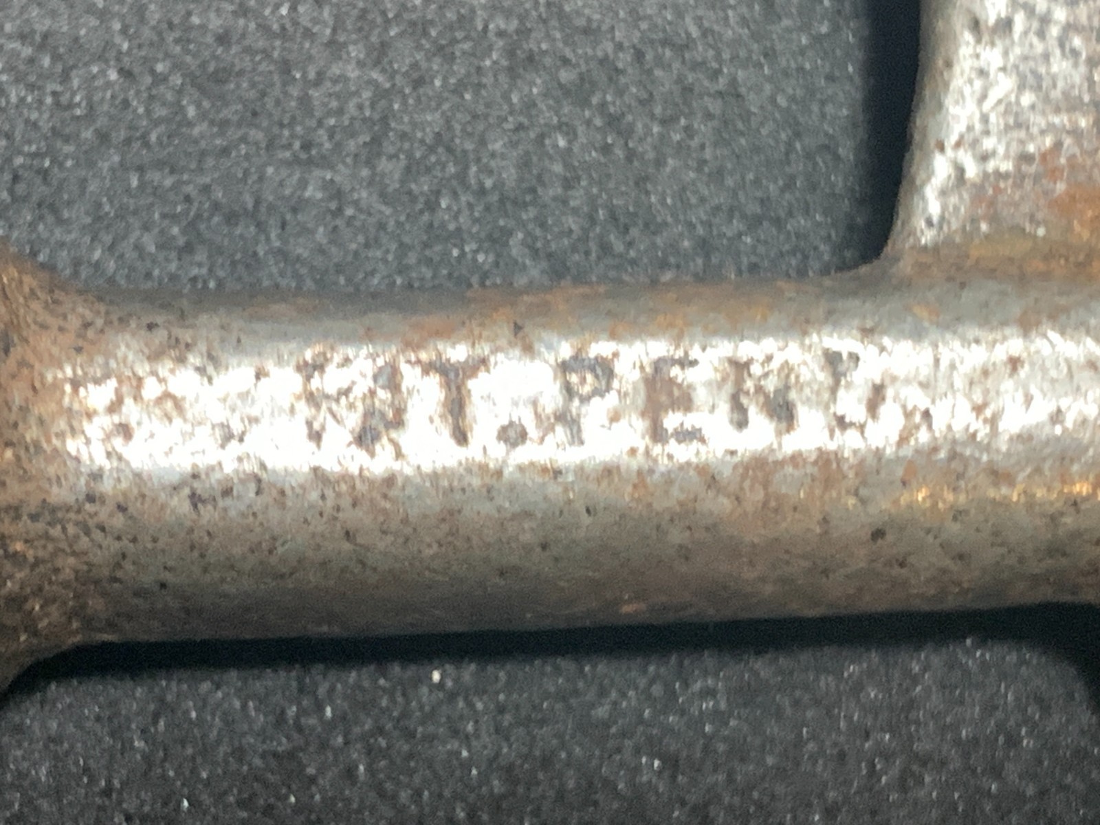 Antique Vintage Cast Iron T Handle Valve Key Wrench Multi- Tool PAT PENDING