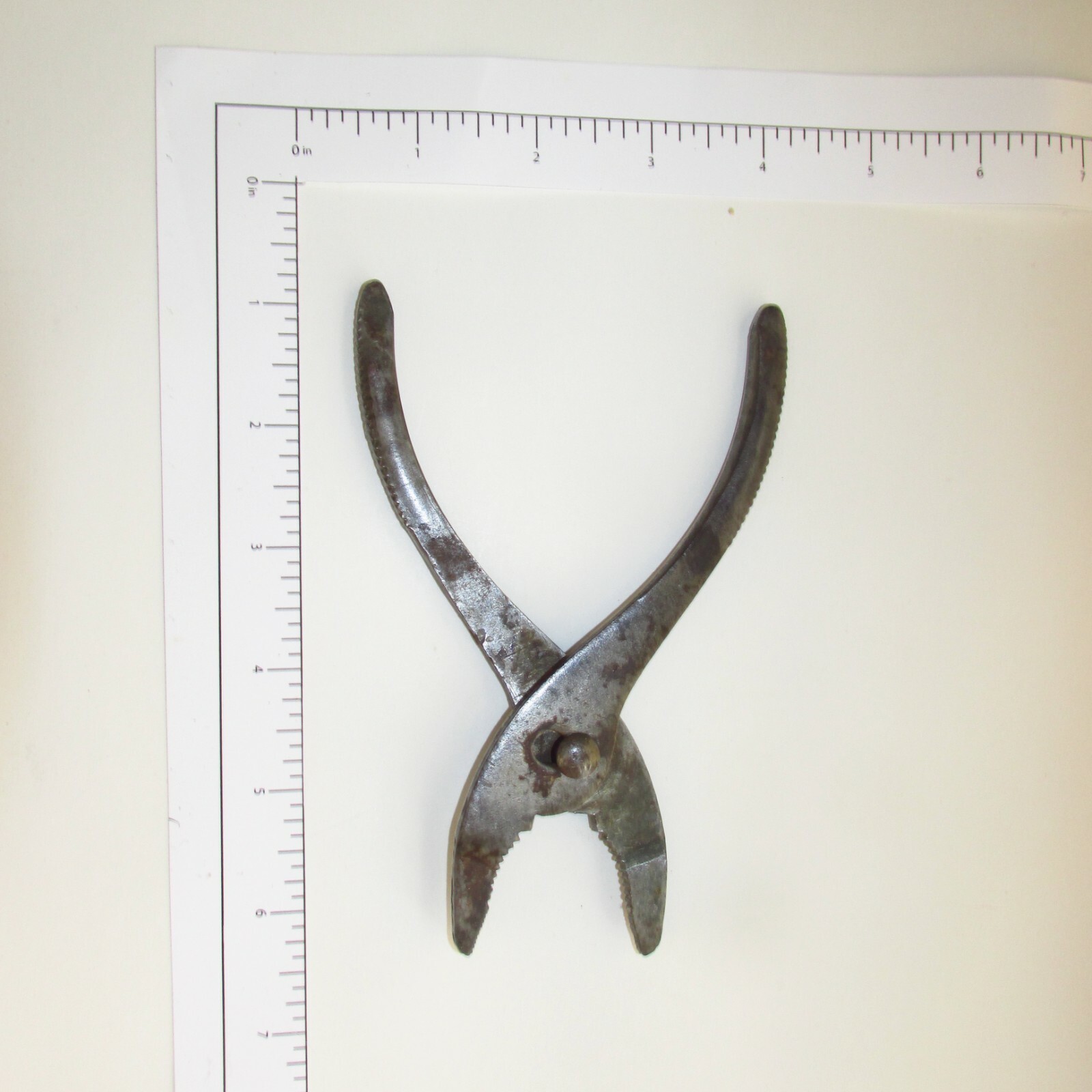 Vintage Tool Mid-20th Century Slim Offest Slip Joint Pliers 1950s or 1960s 6 in.
