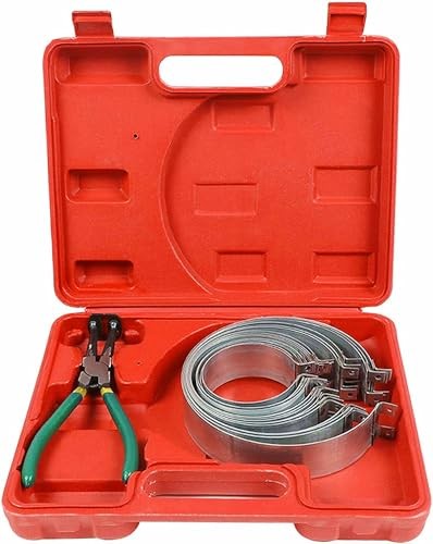 Automotive Engine Piston Ring Compressor Tool Set with Pliers and 14PCS Piston