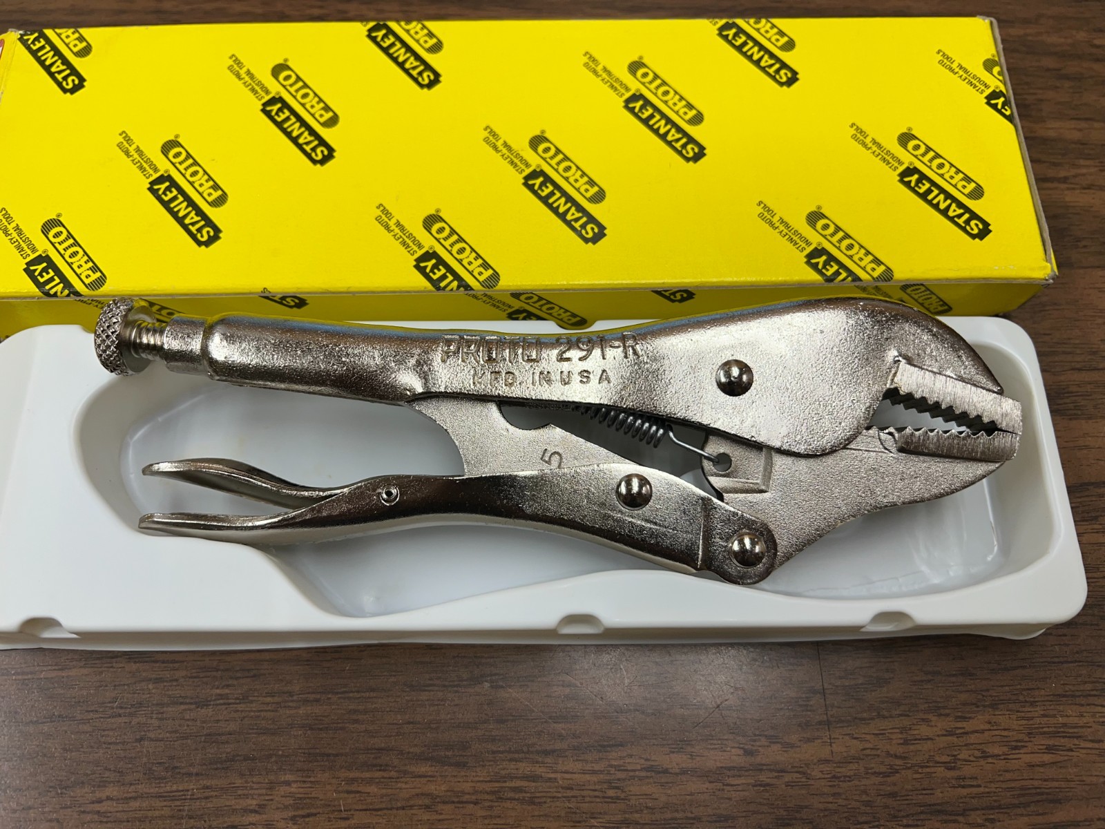 Vintage Stanley Proto Lever Wrench 7″ Straight Jaw Locking Plier 291R