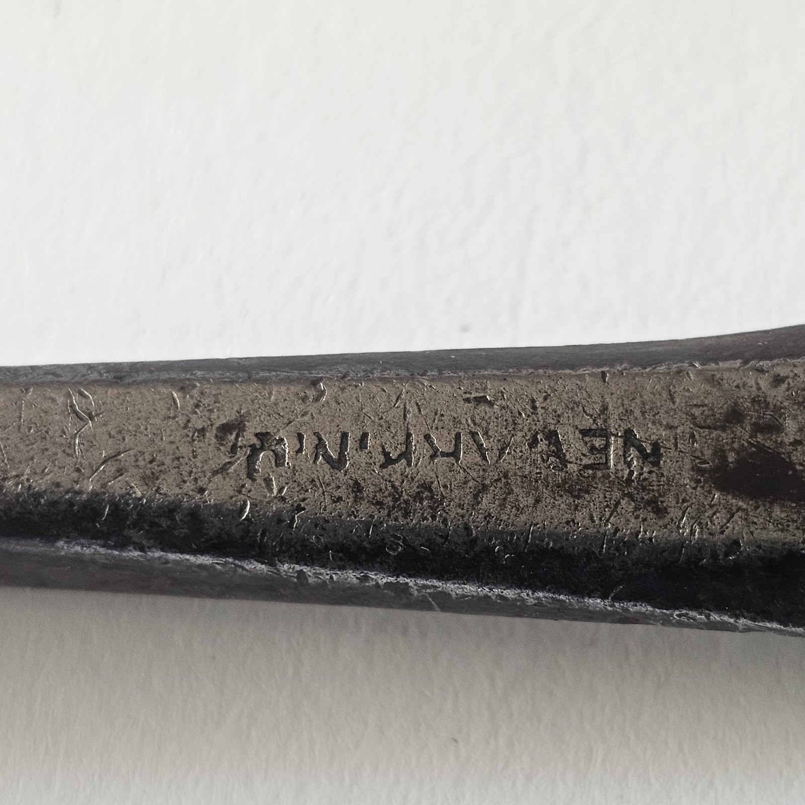 Rare early CS Osborne Newark N.J Strapped Tack Hammer Upholstery Leather Tool