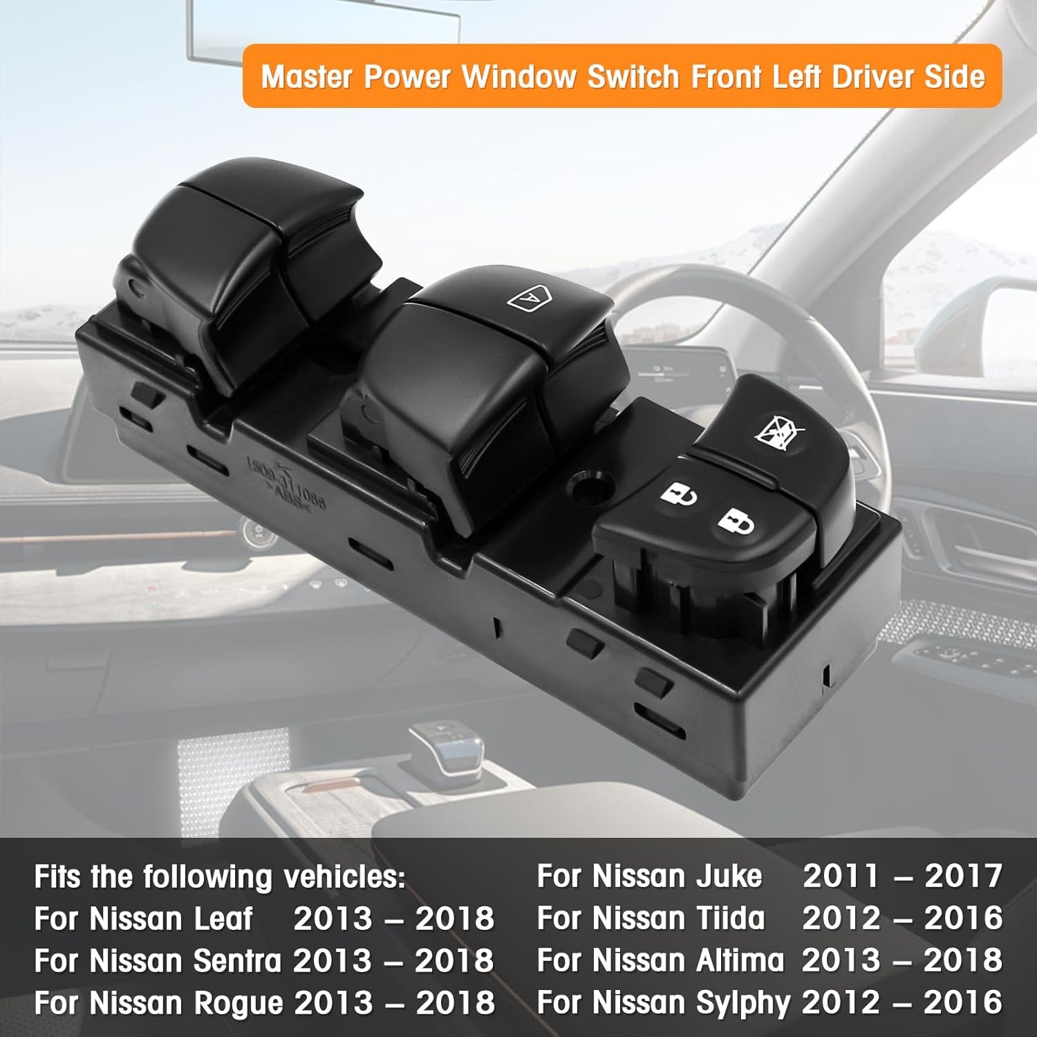 Driver Side Master Power Window Switch Compatible with Nissan Juke 2011-2017,