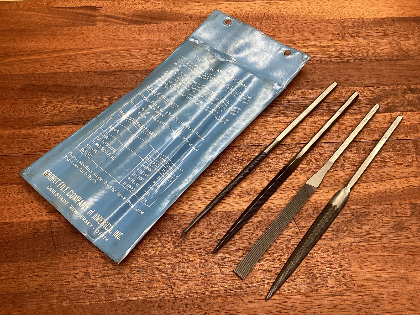 Vintage Grobet-Swiss Habilis Files 4 Cut 00 Vallorbe Switzerland 🇨🇭 L👀K !