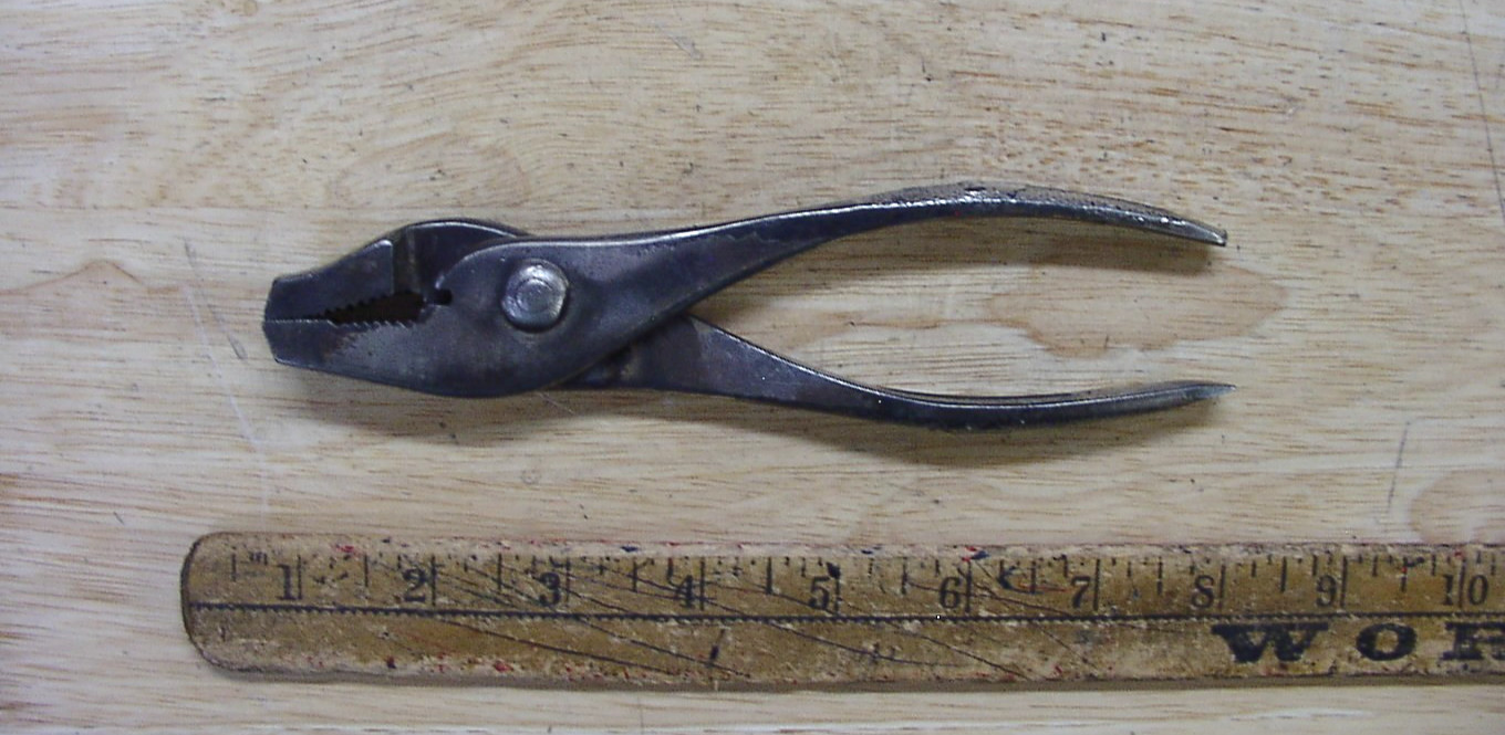 Vntg Red Devil No. 1226 Parrot Jaw Slip Joint Pliers,,3/8″ Jaws,7″L,VGC,L@@K!