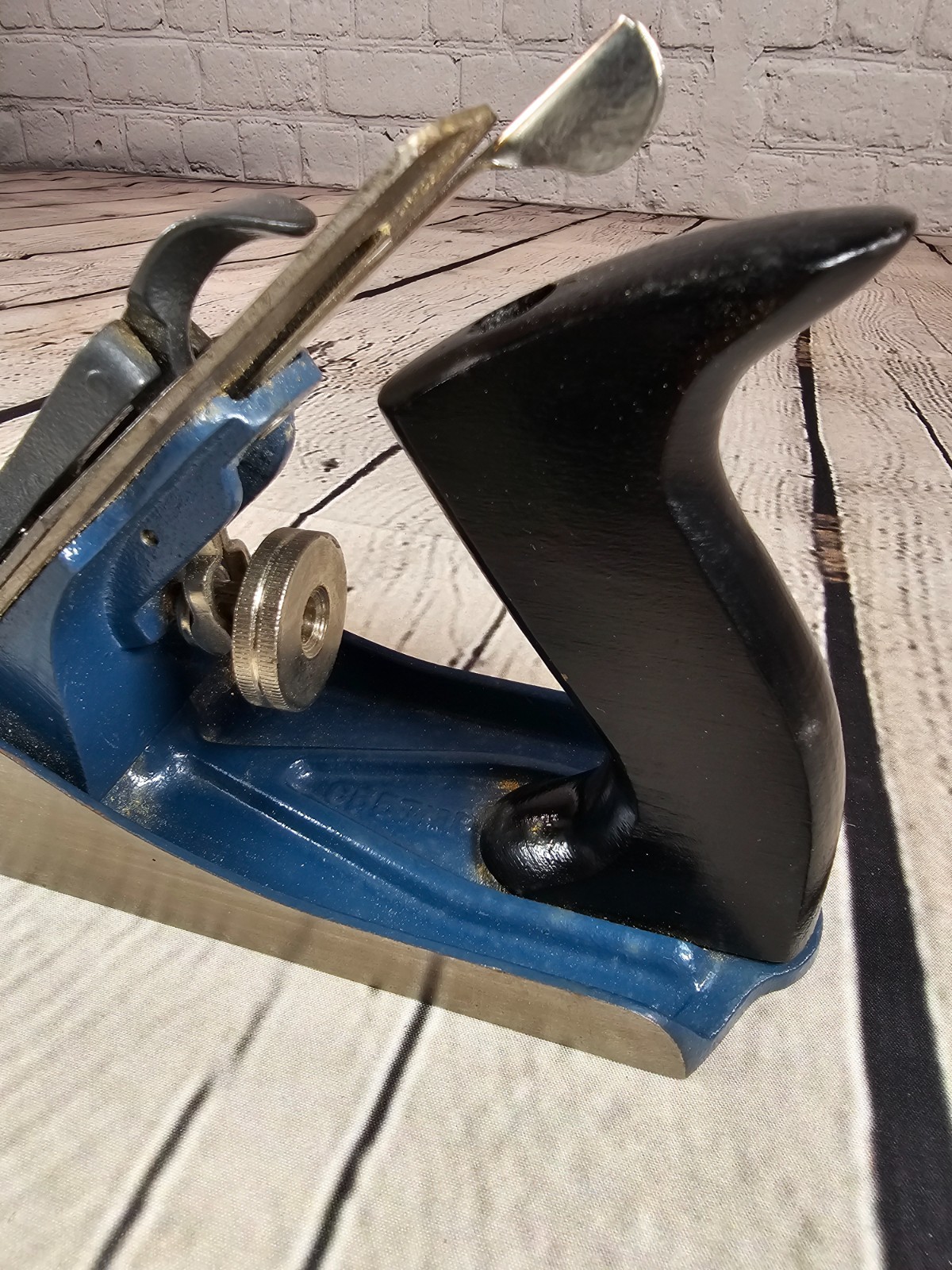 Vintage Stanley H1204 (12-204) Smoothing Plane w/ Original Box – 9″ Made in USA