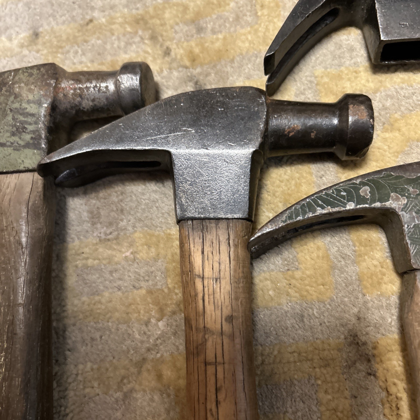 Lot of 7 Vintage Claw and Framming Hammers (Vaughan 20oz. with Red Stripe)
